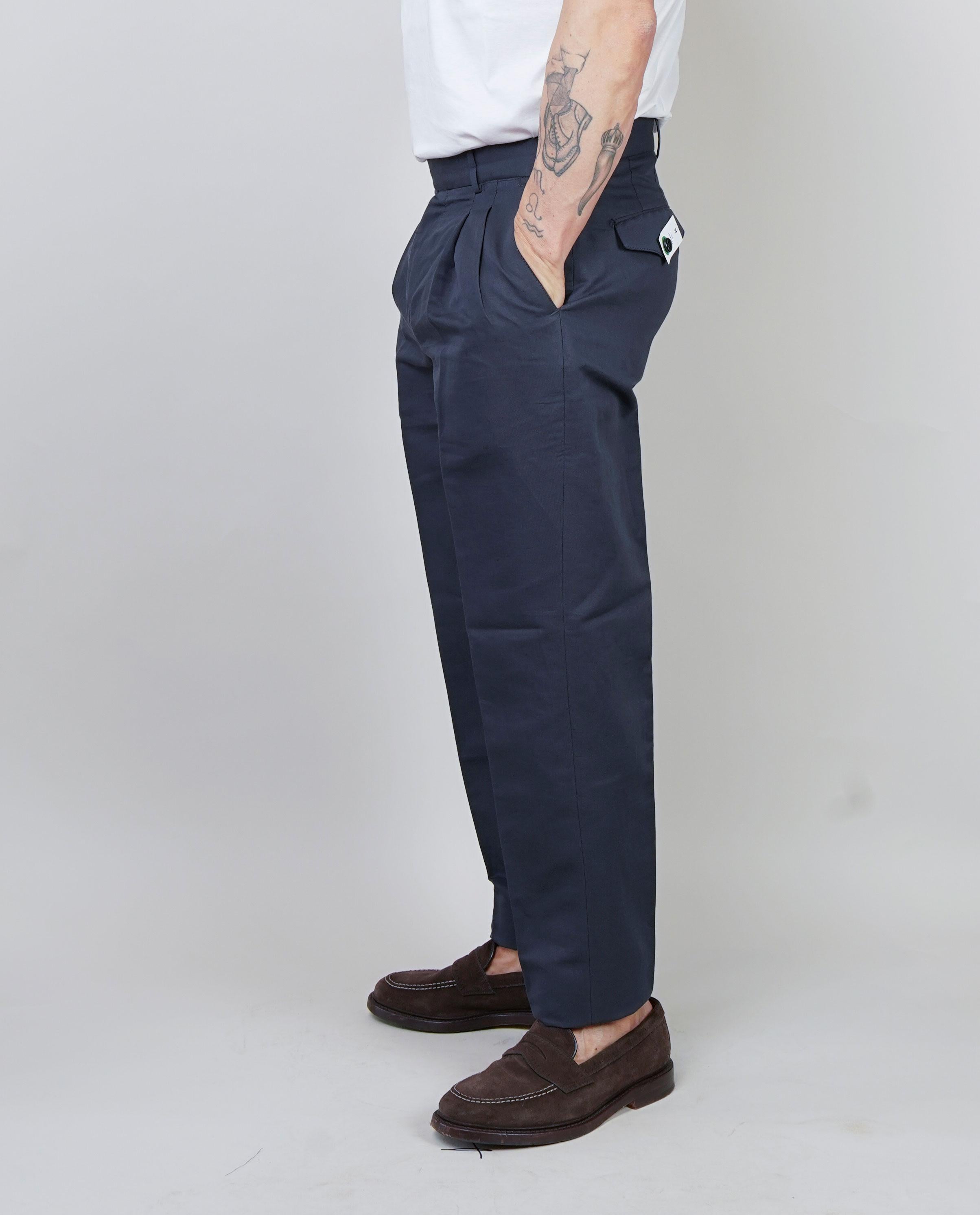 Pantalone PT Torino uomo Carrot blu CARROT FIT PU38 0360 PT TORINO