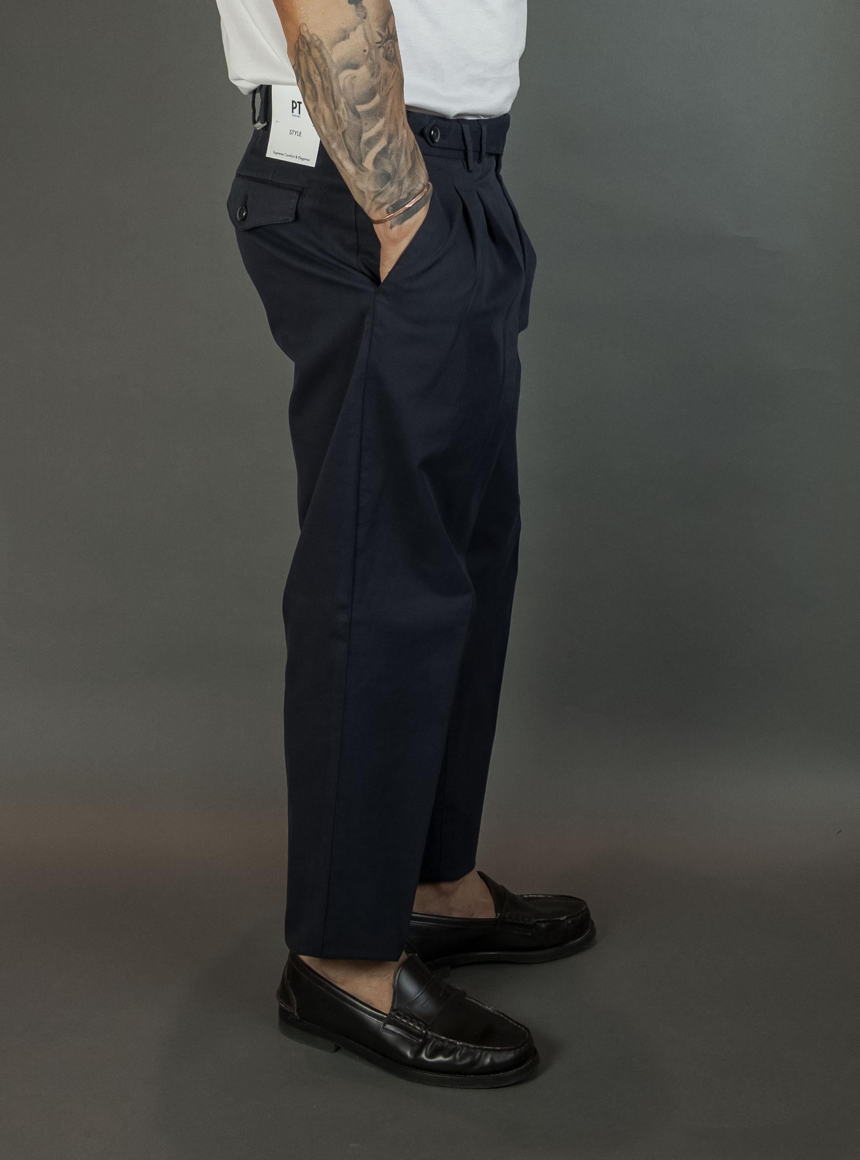 Pantalone PT Torino uomo ZTCLZB0CL1NK03 navy ZTCLZB0CL1NK03 Y384 NAVY PT TORINO
