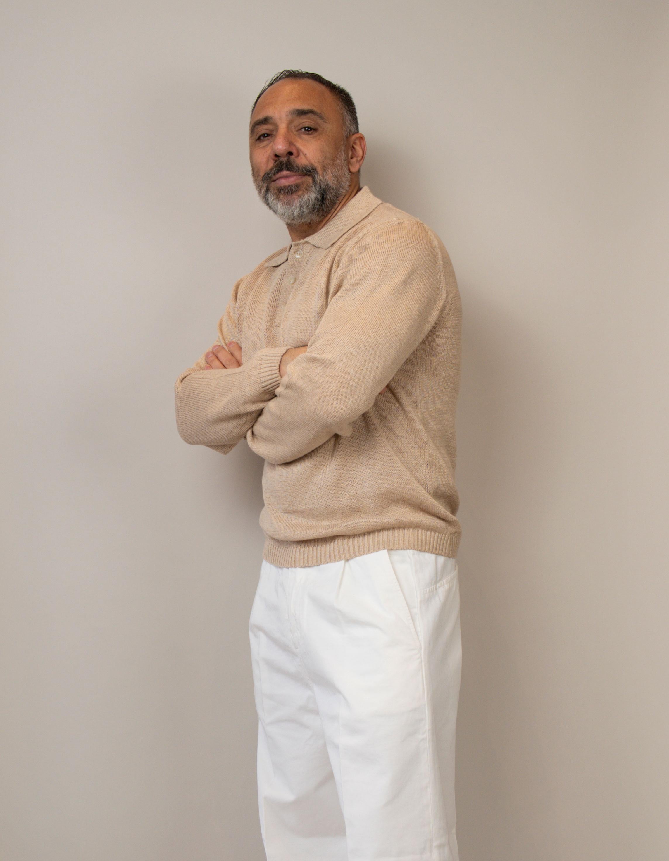 Polo Daniele Fiesoli uomo 3082 biscotto POLO 3082 036 DANIELE FIESOLI