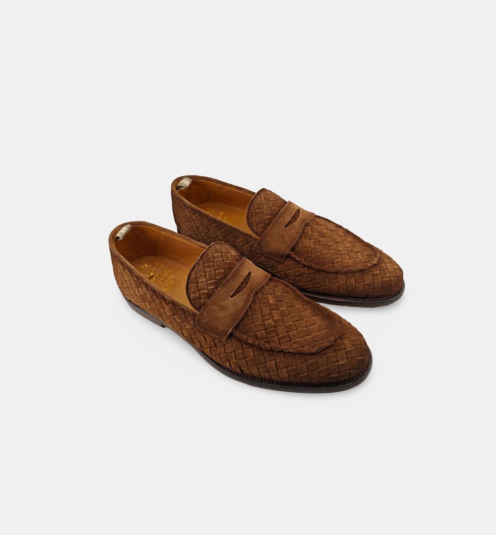 Mocassini OFFICINE CREATIVE uomo OPERA003 Tabacco OPERA/003 CUBANO INTRECCIO OFFICINE CREATIVE