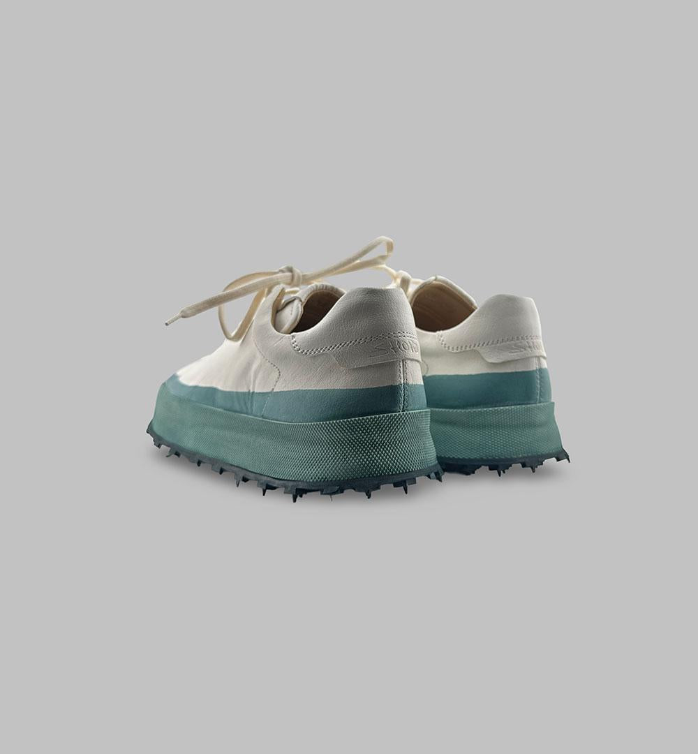 Sneakers uomo Shoto 2463 bianche ortica bicolore pelle<BR/> 2463 BICOLOR ORTICA SHOTO