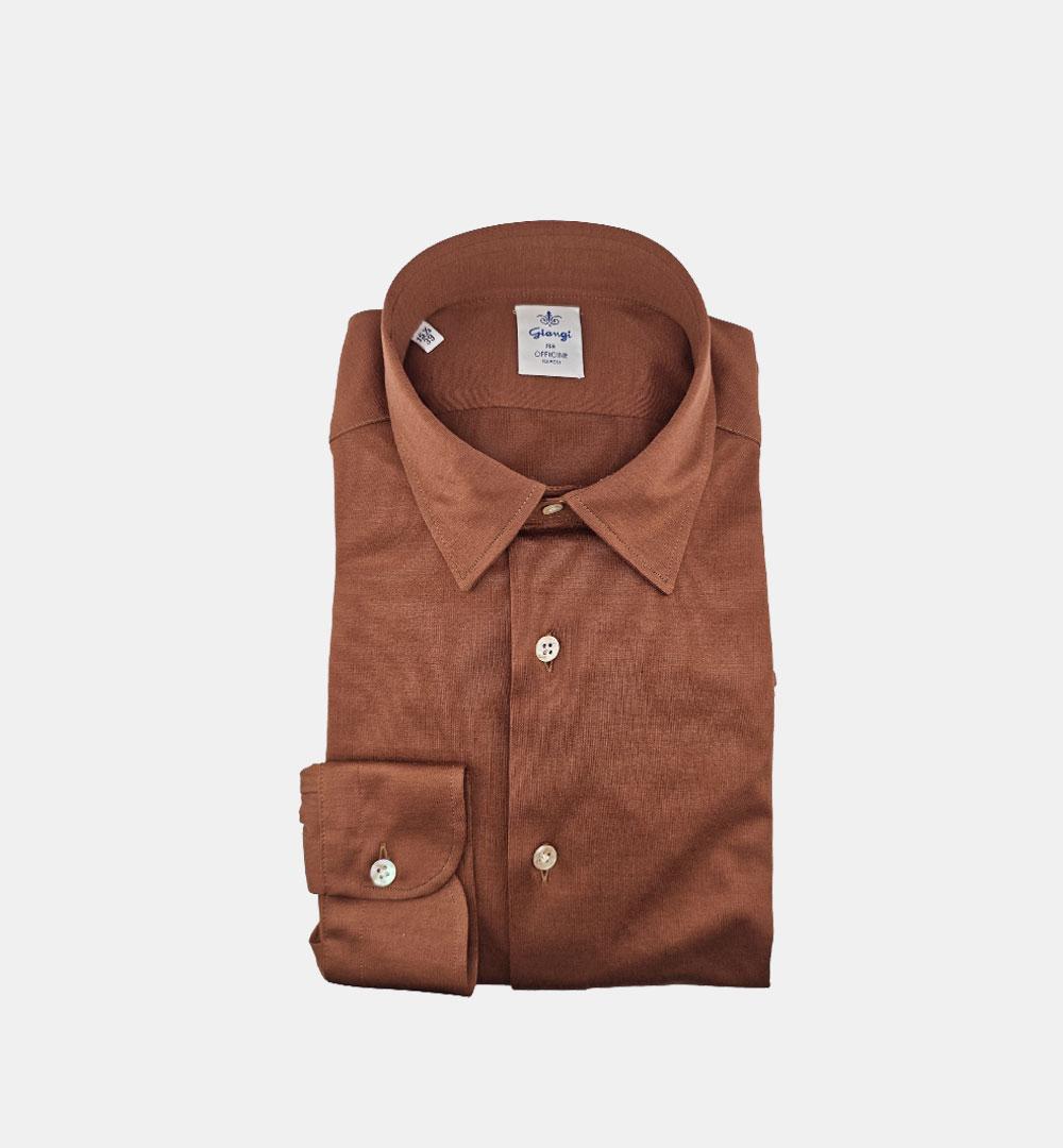 Camicia Giangi uomo 5700 mattone 5700 2995S GIANGI