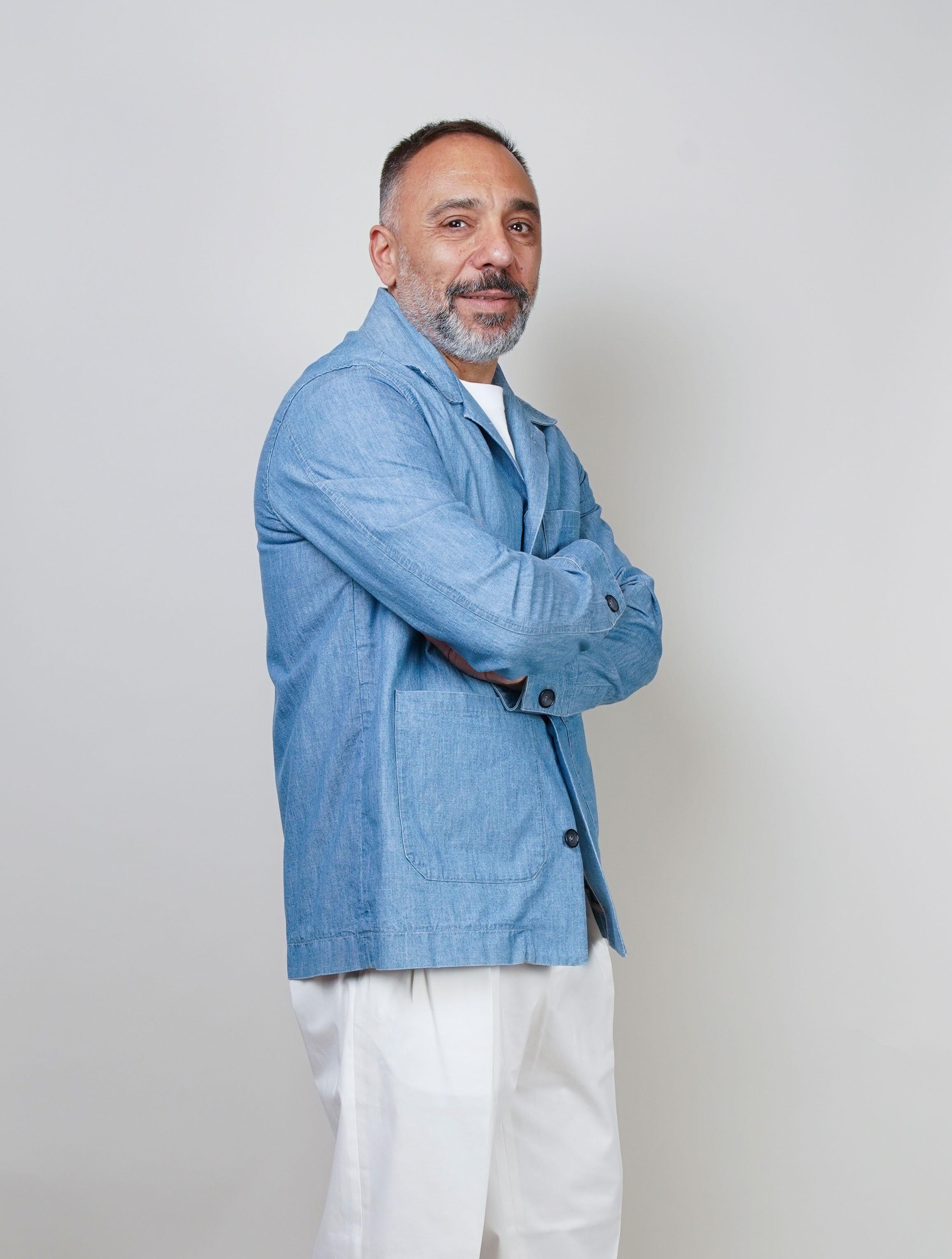 Overshirt Tintoria Mattei uomo SRYGN9U blu GIACCA SRYGN9U Z3 TINTORIA MATTEI