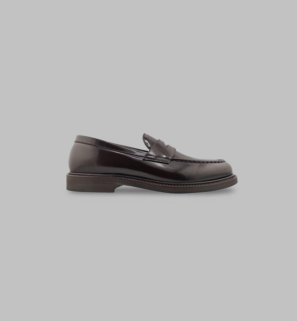 Mocassino Henderson uomo 85400.P.4 testa di moro 85400.P.4 PENNY F.CUOIO HENDERSON