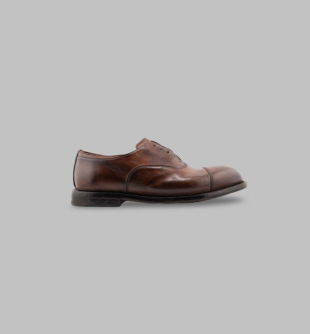 Derby slip on Premiata Prem605 uomo tabacco PREM605 SLIP ON TAB PREMIATA