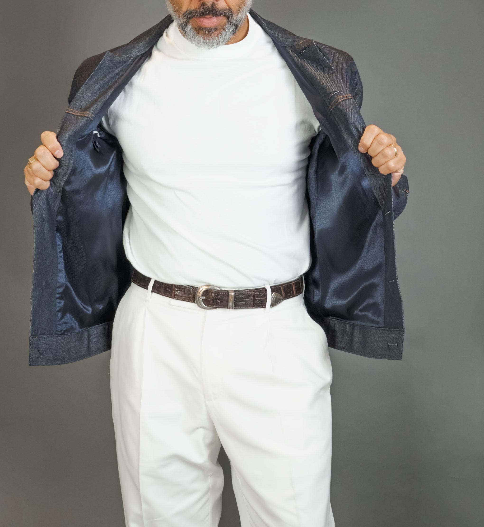 Giubbino PT TORINO uomo 2FBK12DTOR SU94 Denim scuro 2FBK12DTOR SU94 0360 DENIM PT TORINO