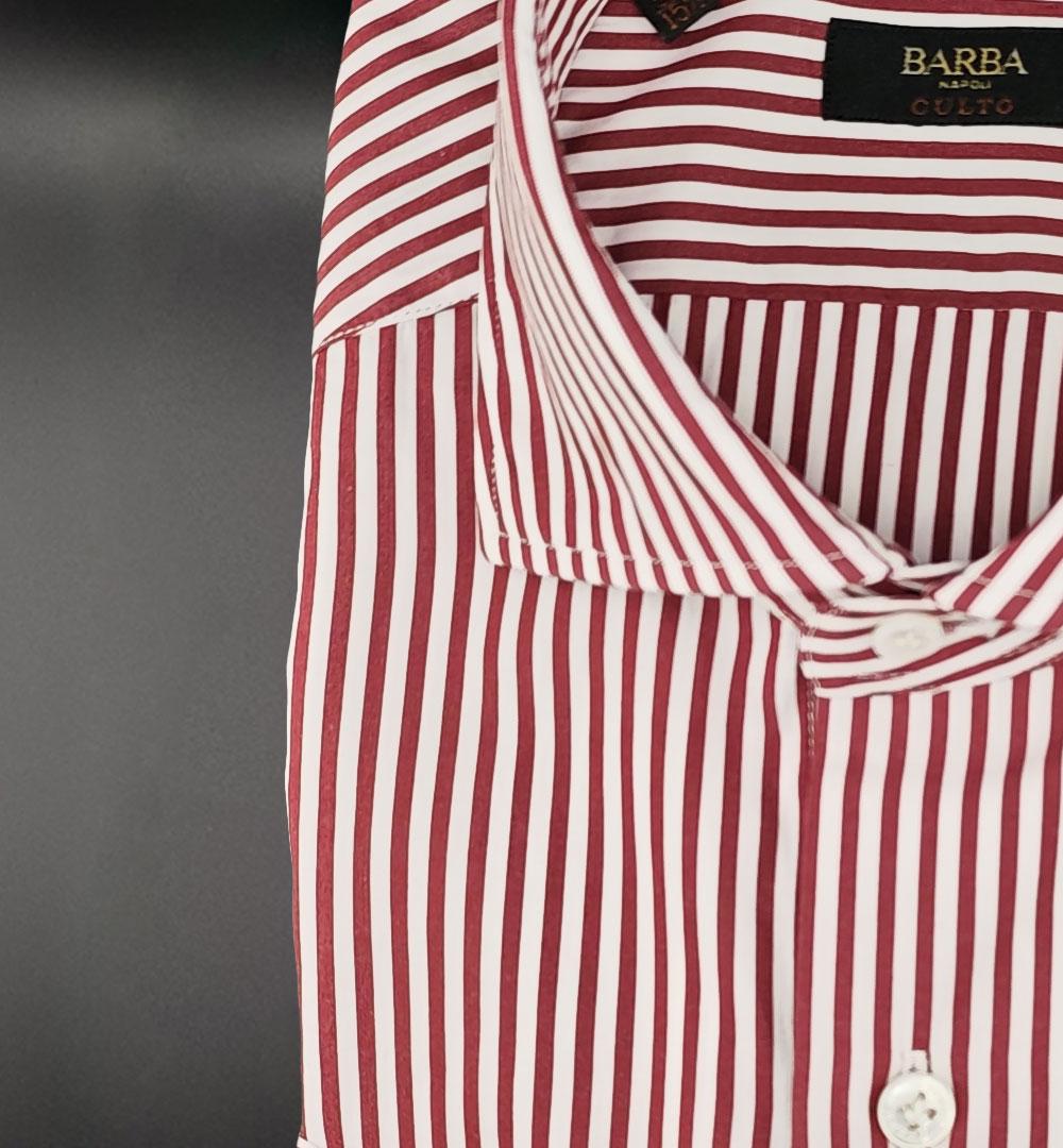 Camicia BARBA uomo K1U13P0150101001 Rossa K1U13P0150101 001 RIGA ROSSO BARBA