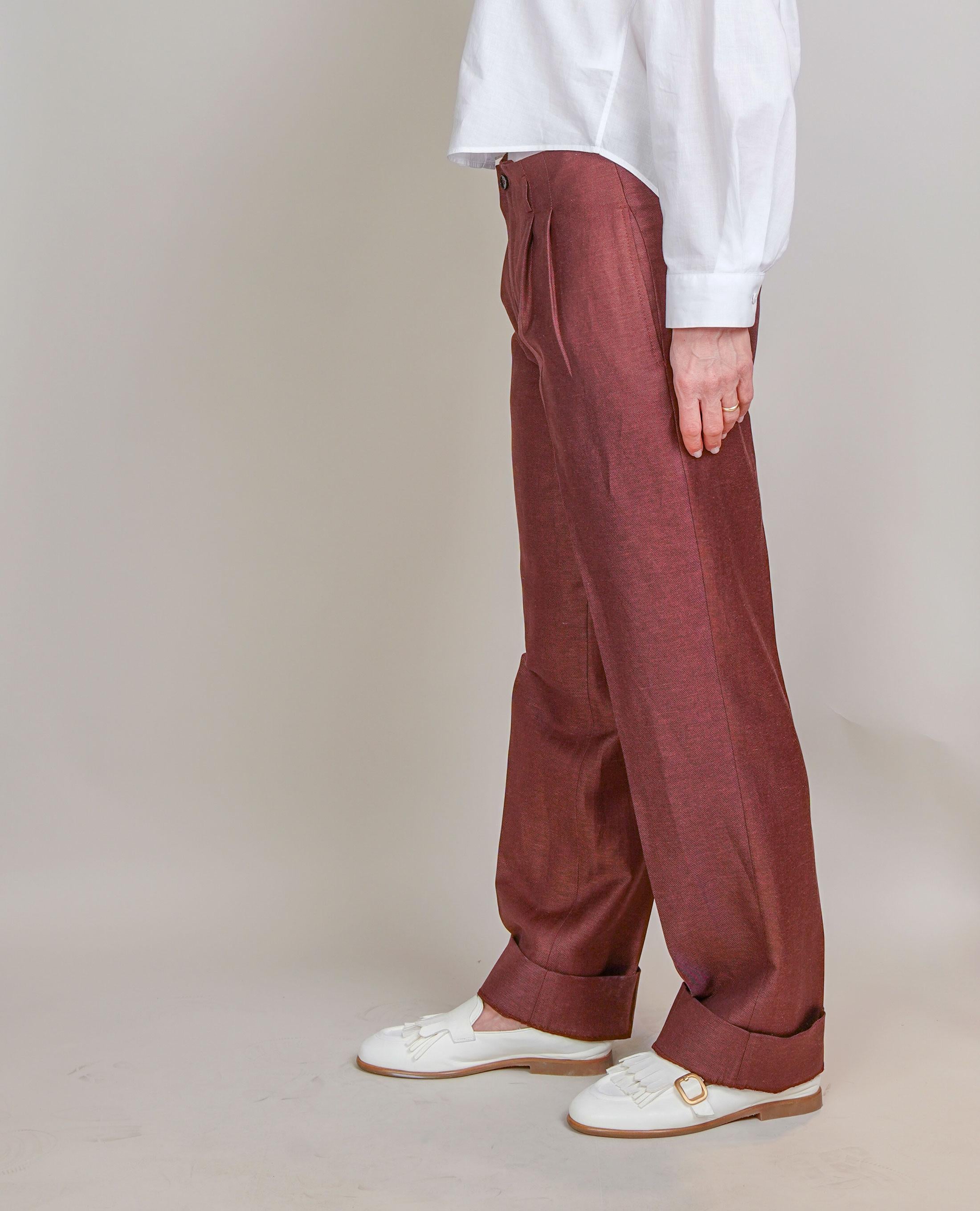 Pantalone Briglia donna Villenueve mattone VILLENEUVE 088 BRIGLIA