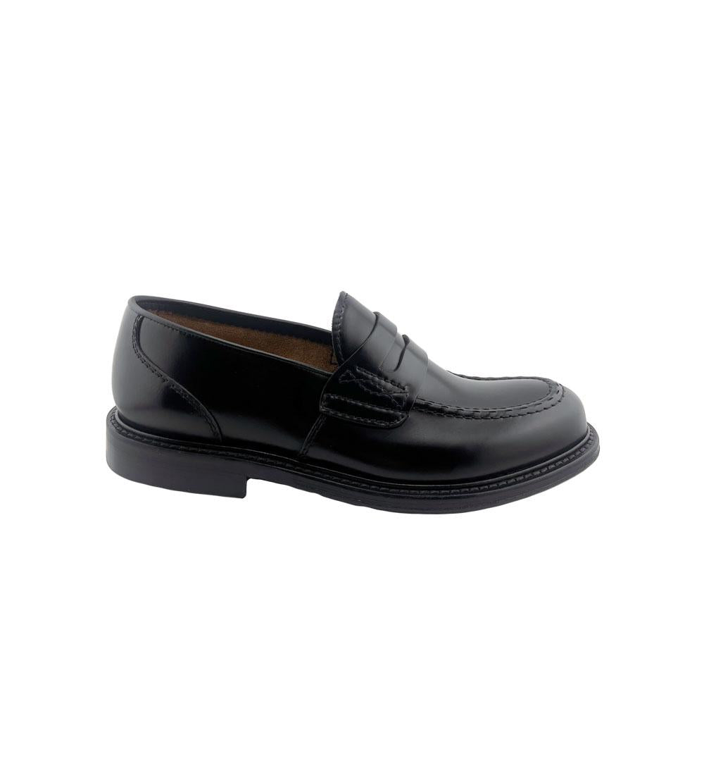 Mocassino Green George uomo 7054 nero<BR/> 7054 PENNY.N GREEN GEORGE