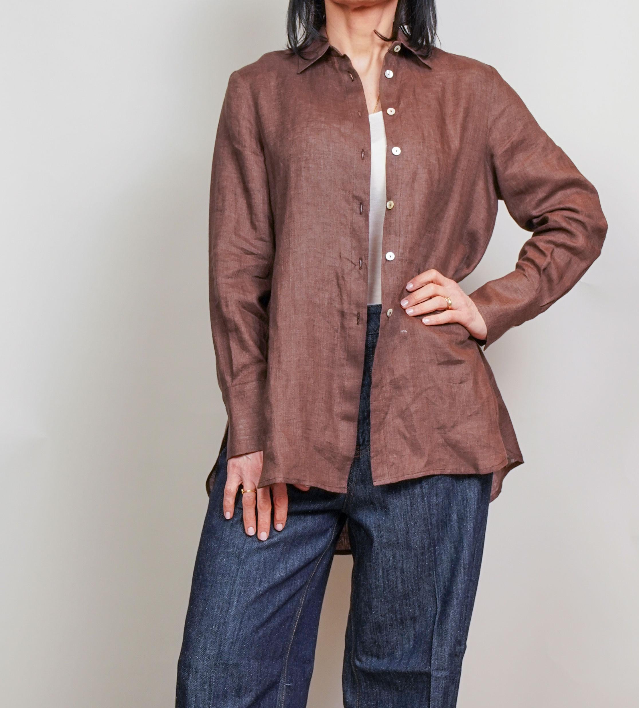 Camicia Barba donna 54115 marrone 54115 004 BARBA