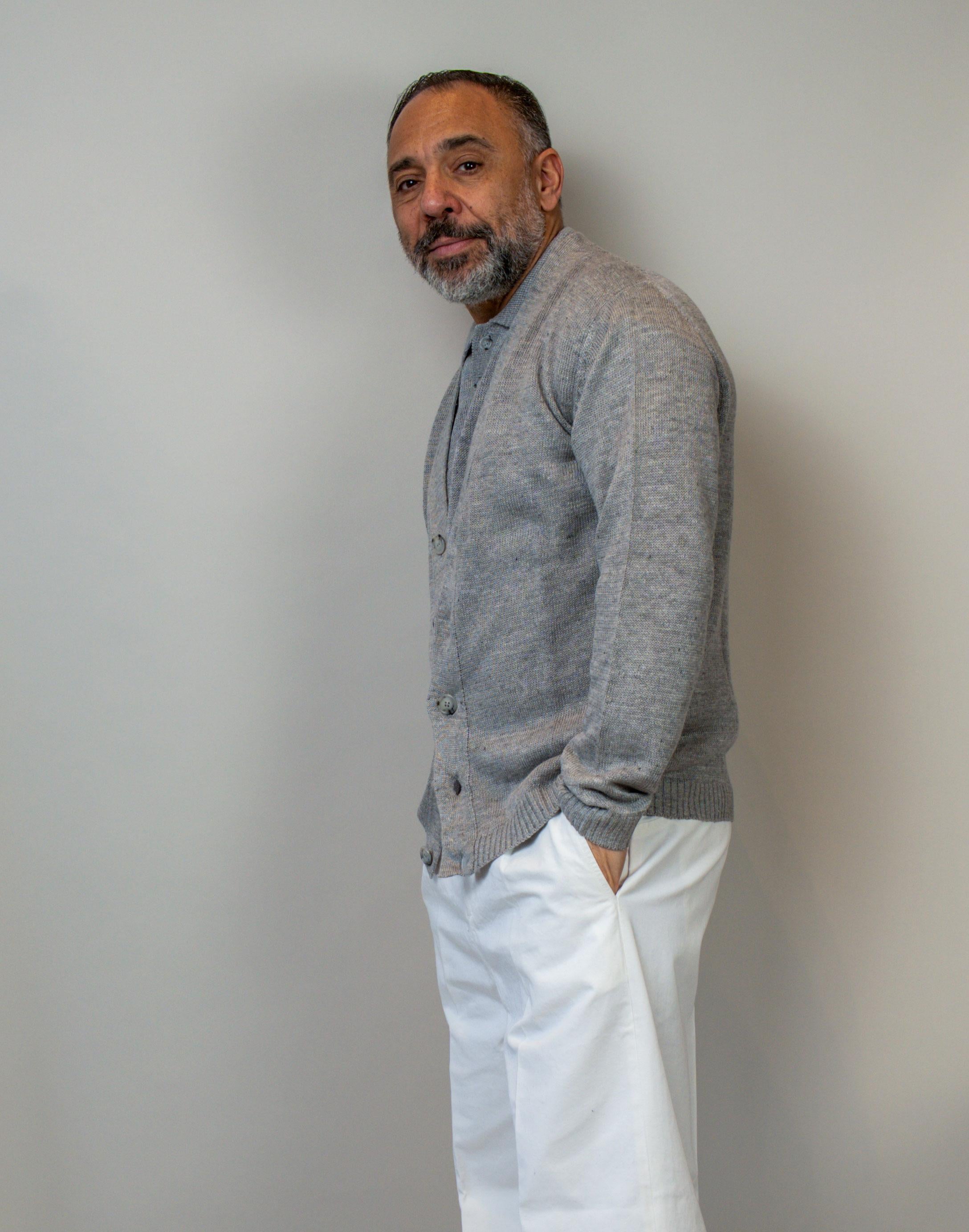 Cardigan Daniele Fiesoli uomo 3080 grigio CARDIGAN 3080 010 DANIELE FIESOLI