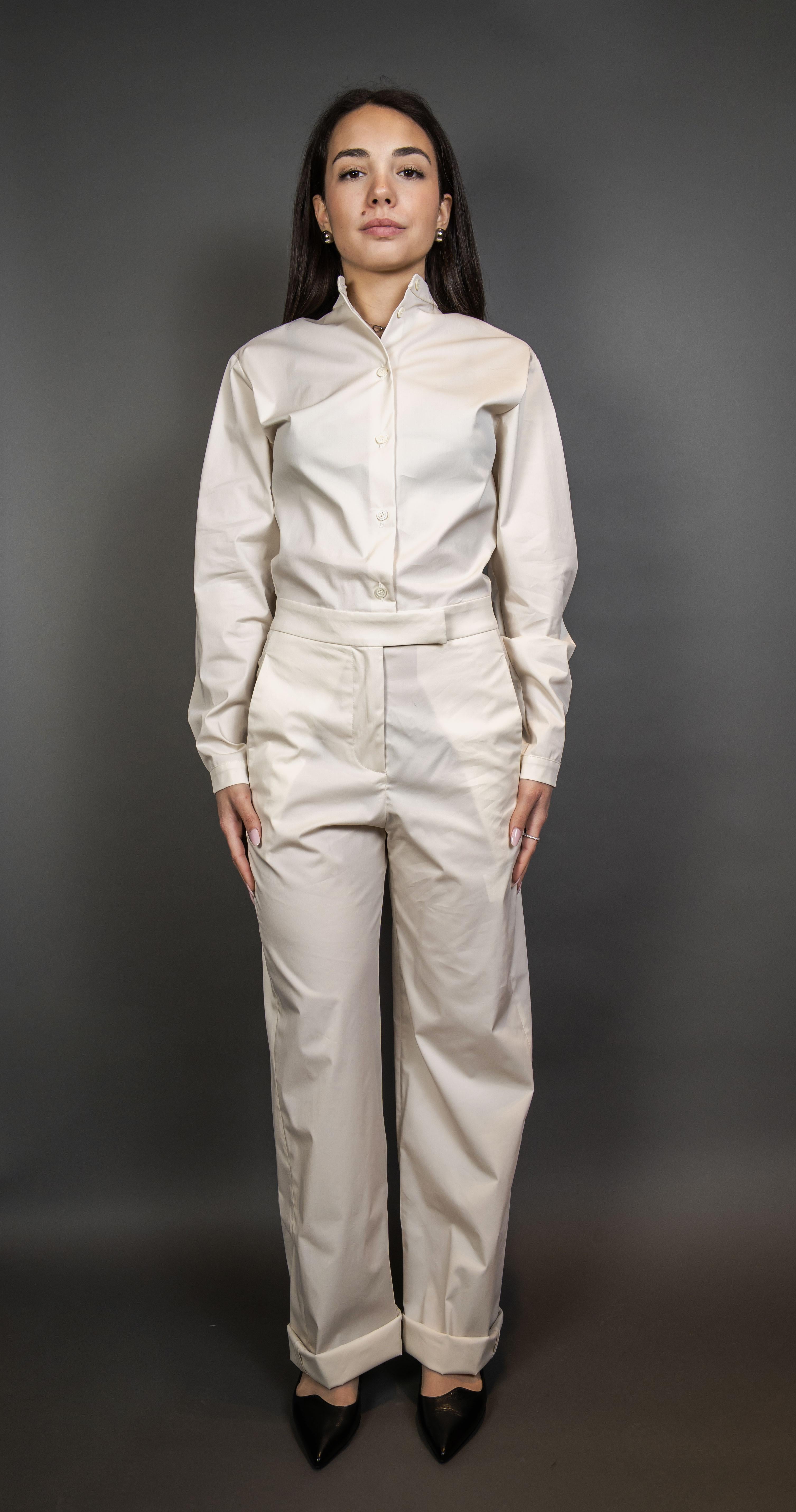 Tuta PT Torino donna 7SGS020STD panna<BR/> 7SGS020STD VD05 0010 PANNA PT TORINO