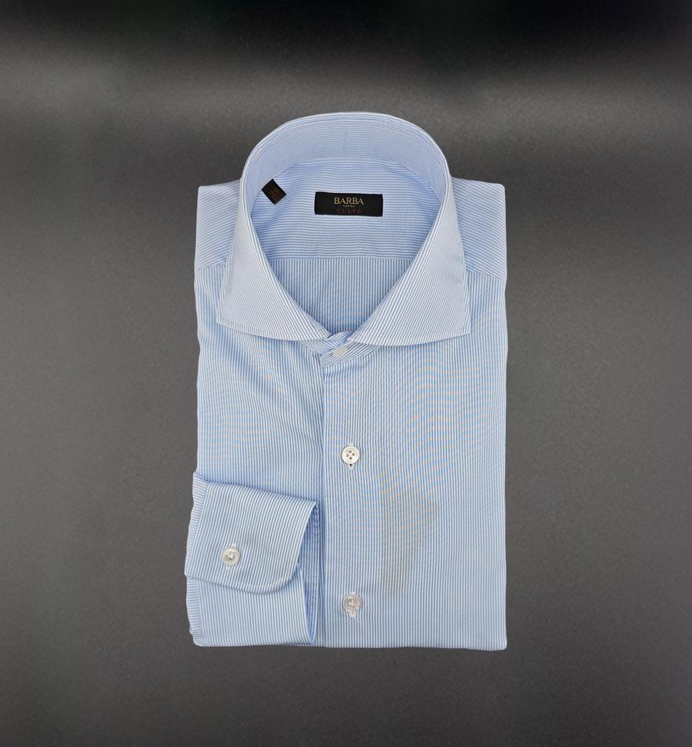 Camicia Barba uomo K1U13P01PZ8200 azzurra<BR/> K1U13P01PZ8200 8200 RIGA BARBA