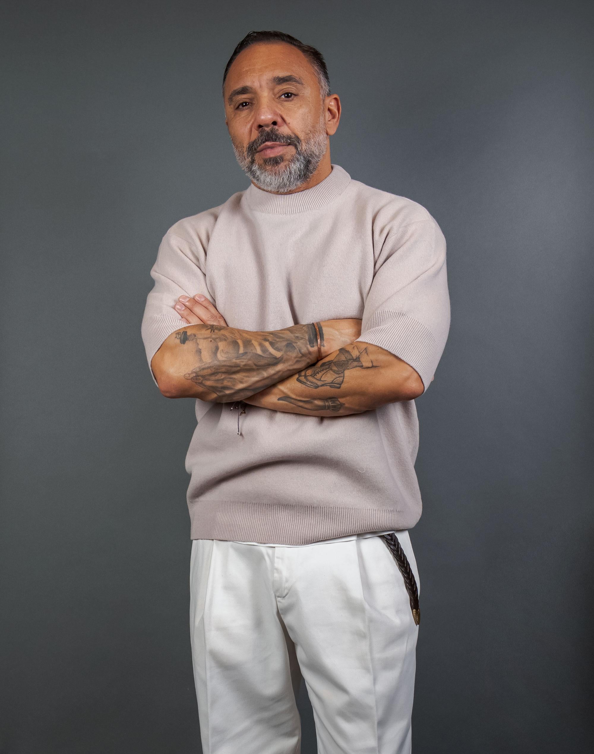 Maglia DANIELE FIESOLI uomo 1103 Beige 1103 35 SPAGO DANIELE FIESOLI