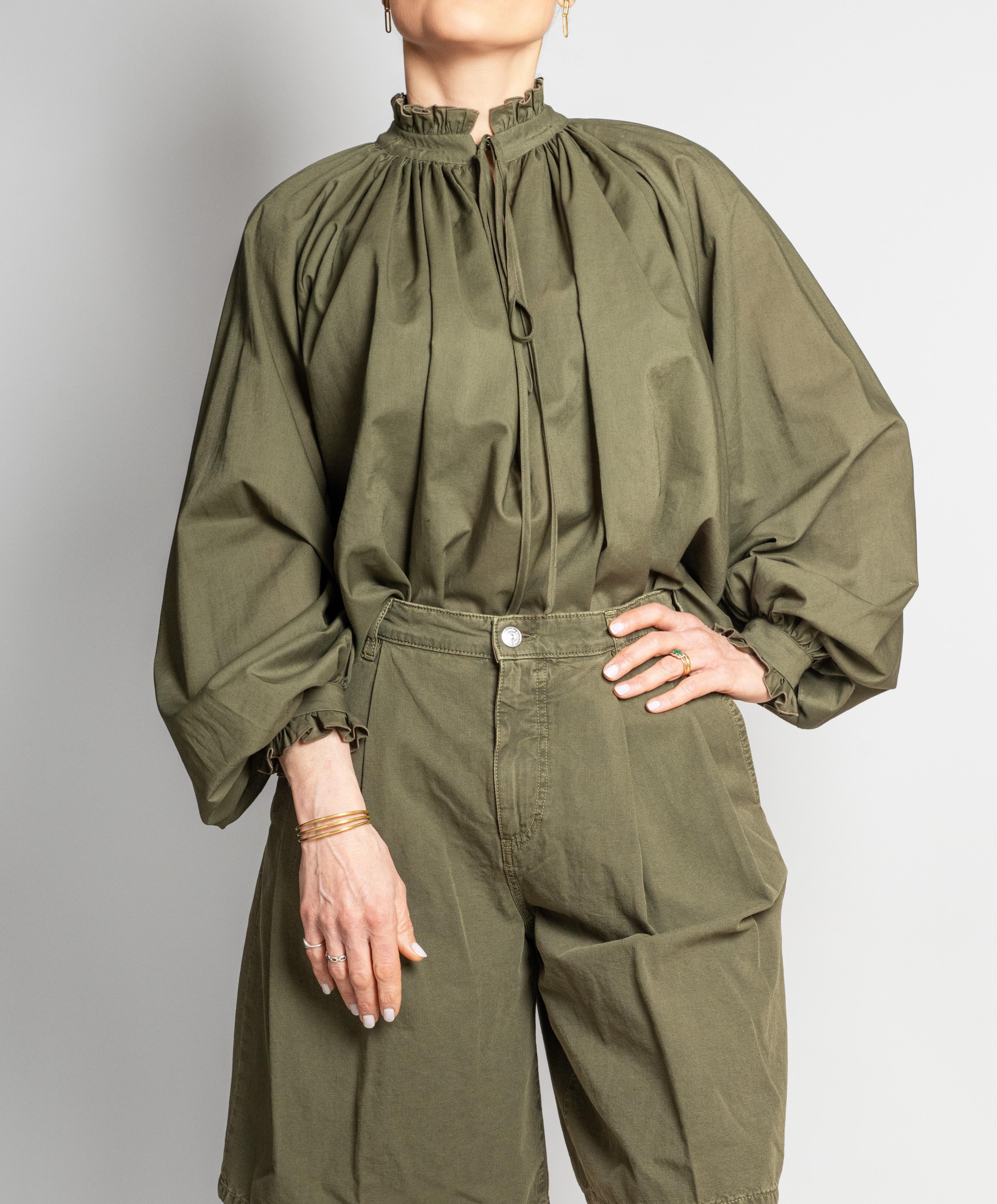 Camicia Pt Torino donna Claudia verde oliva<BR/> CLAUDIA 02DX 0445 PT TORINO