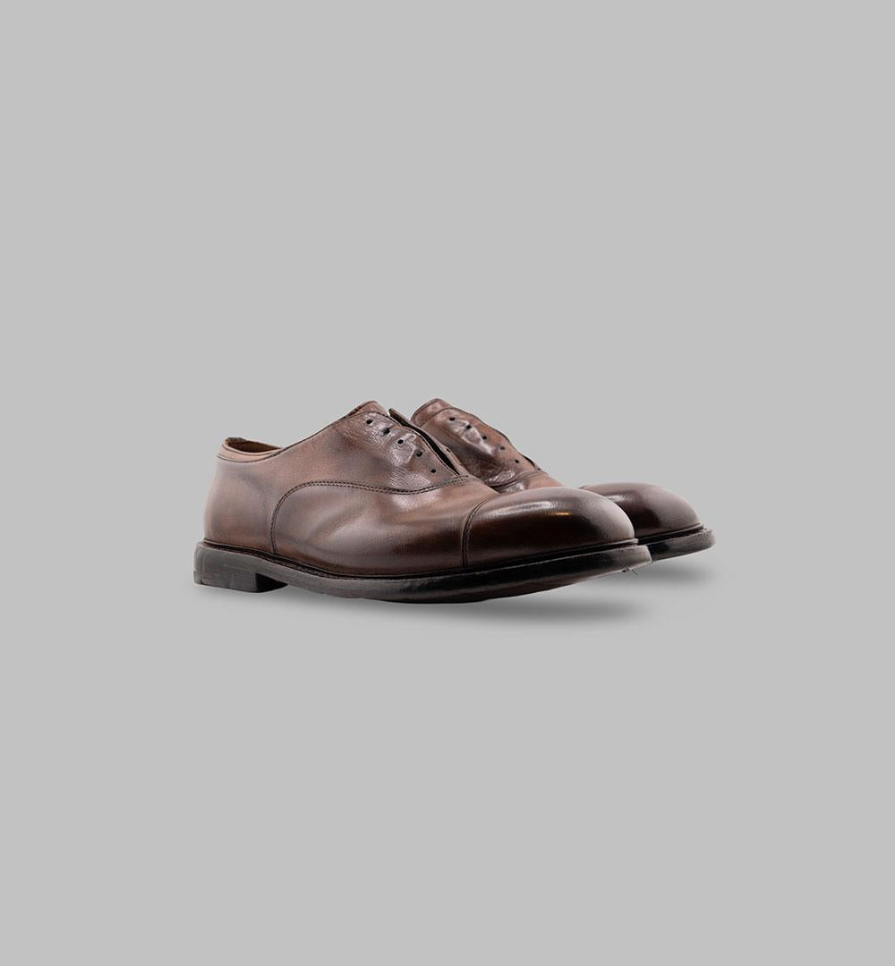 Derby slip on Premiata Prem605 uomo tabacco PREM605 SLIP ON TAB PREMIATA