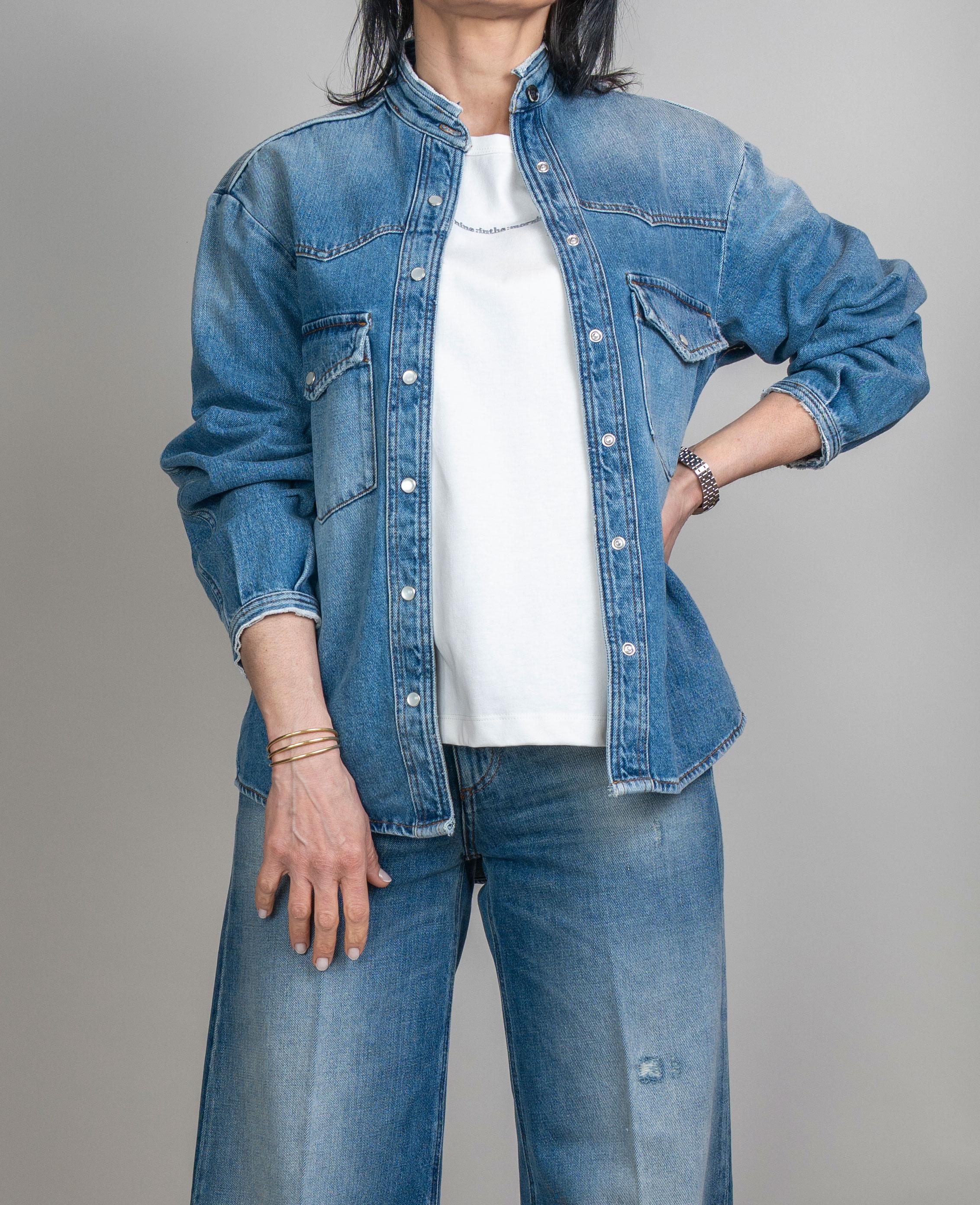 Camicia Nine in the Morning donna Ketty blu KETTY PATCH NINE INTHE MORNING