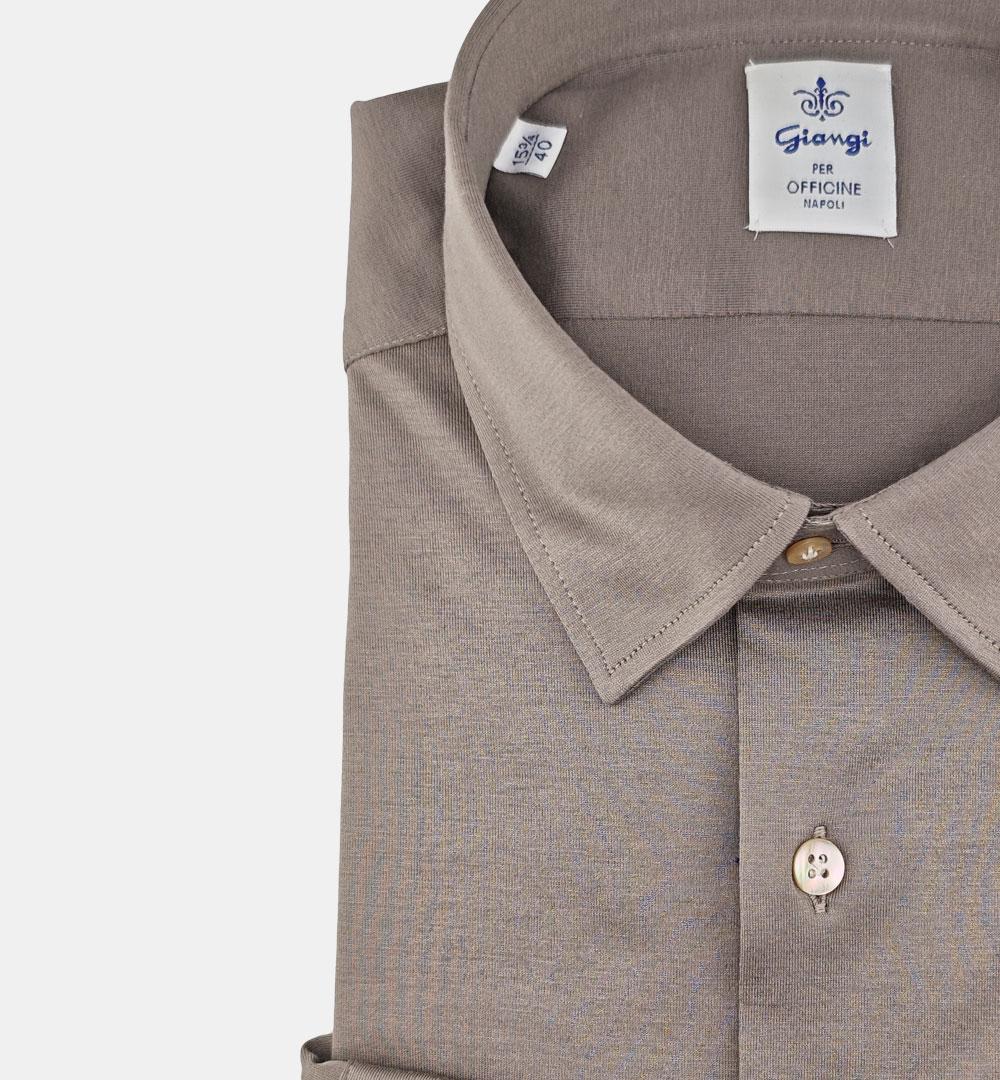 Camicia Giangi uomo 5700 fango <BR/> 5700 2915M GIANGI