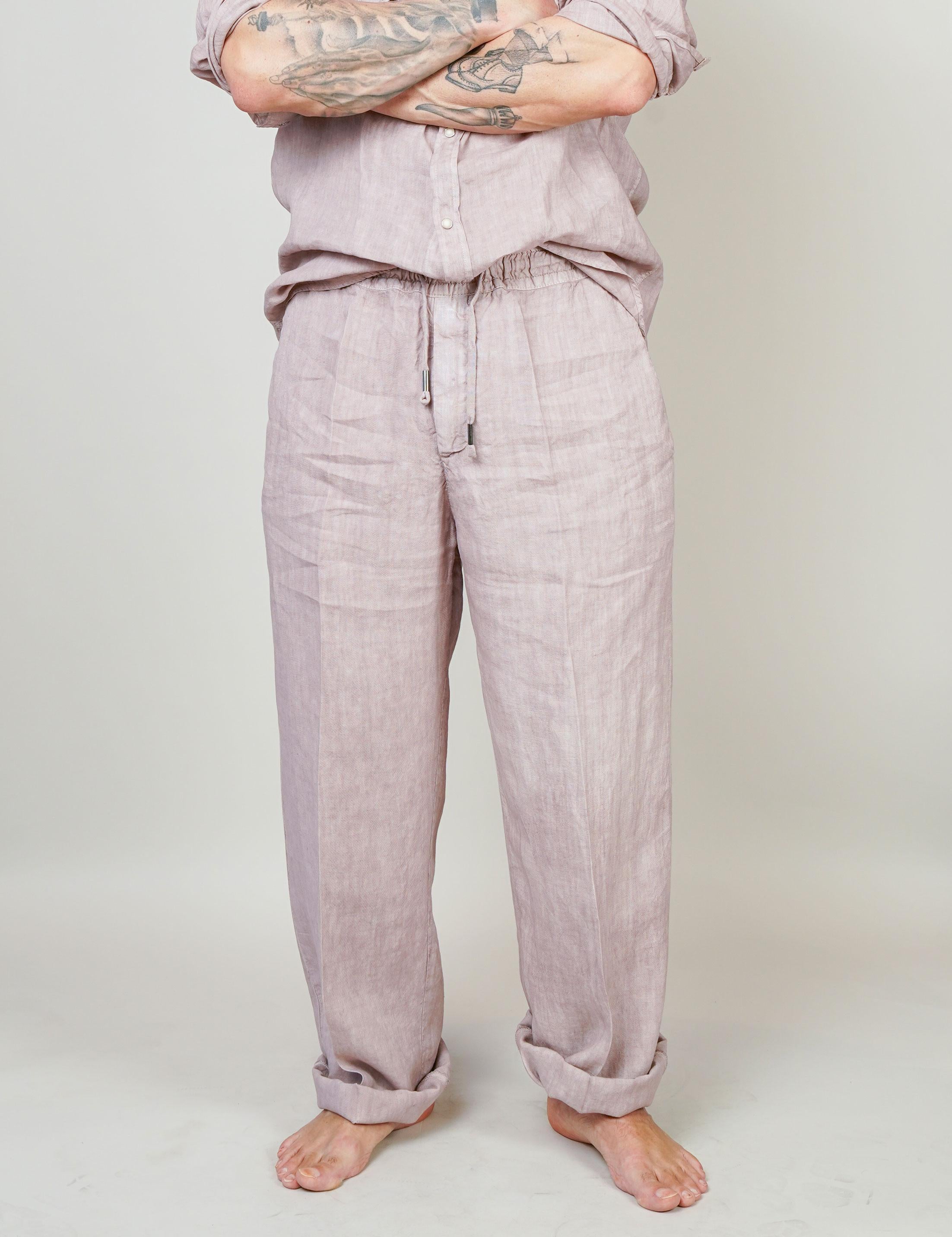 Pantalone Inlinum uomo Pajama old rose PAJAMA TROPEA PANTS OLD ROSE INLINUM