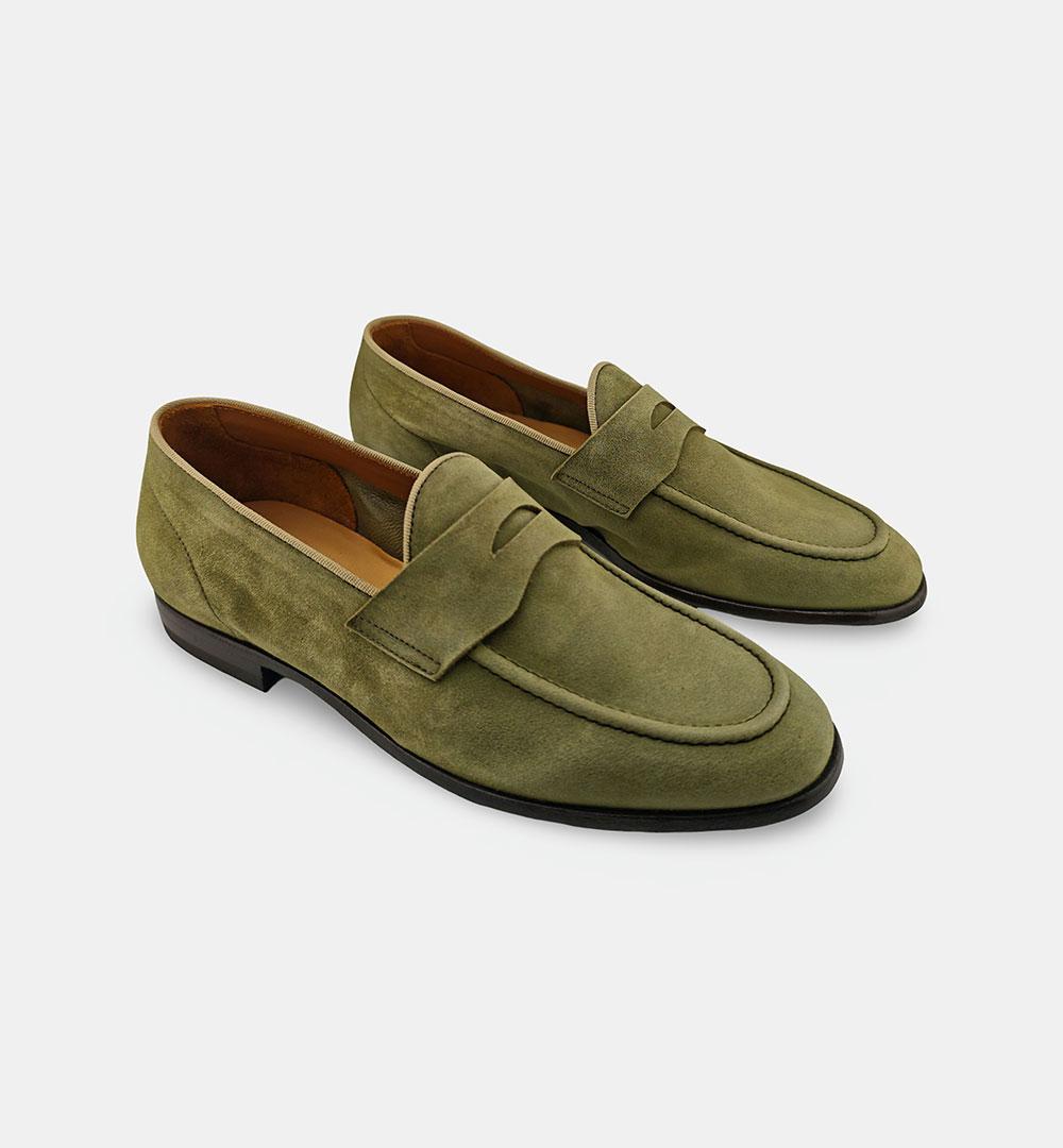 Mocassino GREEN GEORGE uomo 1090 Verde 1090 697 GUINEA SOPFT GREEN GEORGE