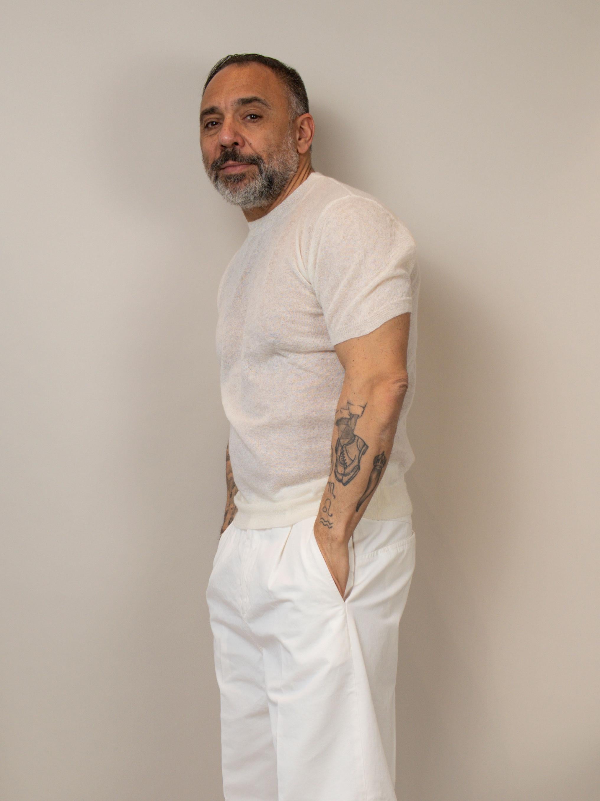 T-shirt Scaglione uomo 071 latte T-SHIRT 071 101 SCAGLIONE