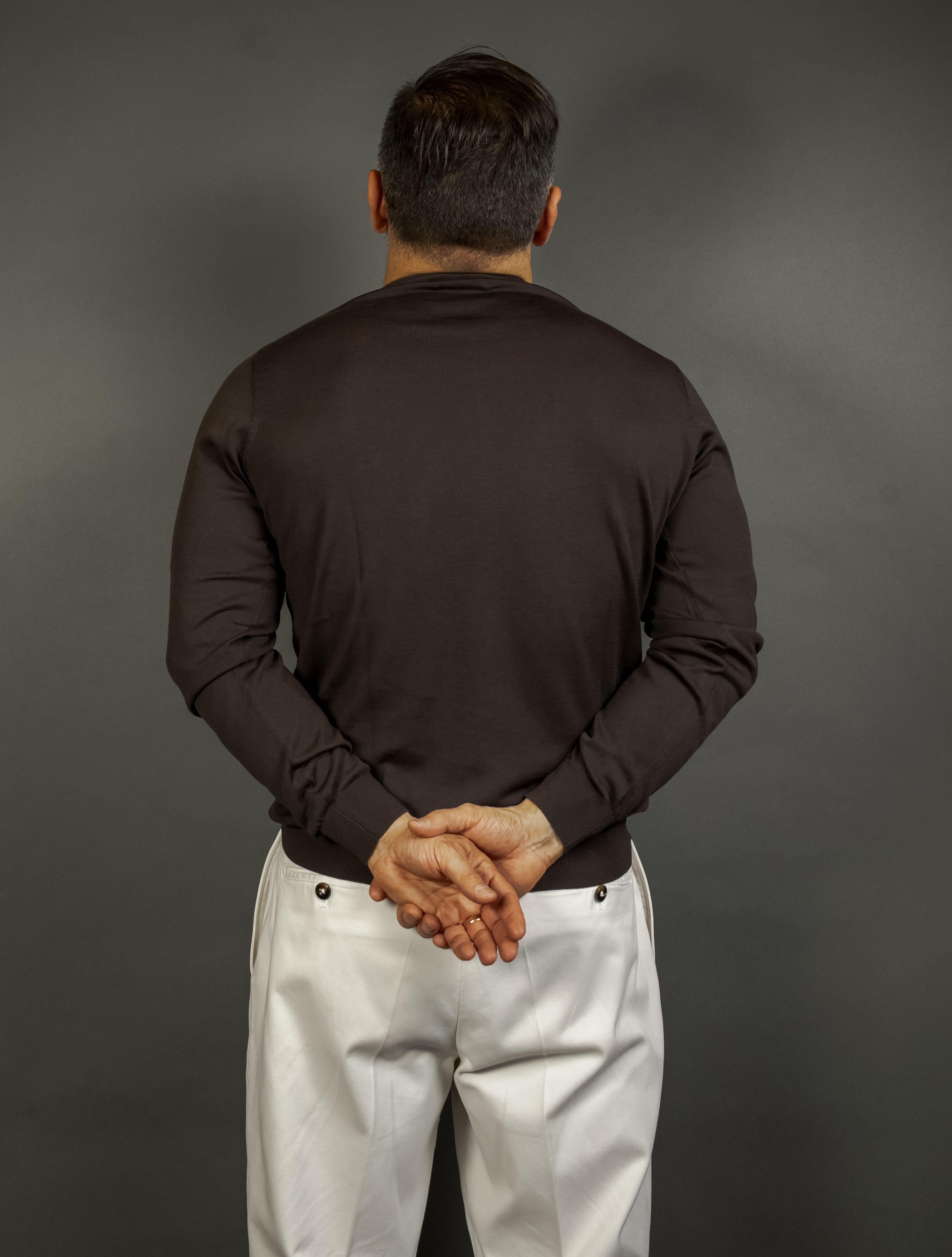 Girocollo Kangra uomo 1004 01 ebano 1004 01 0170 EBANO KANGRA