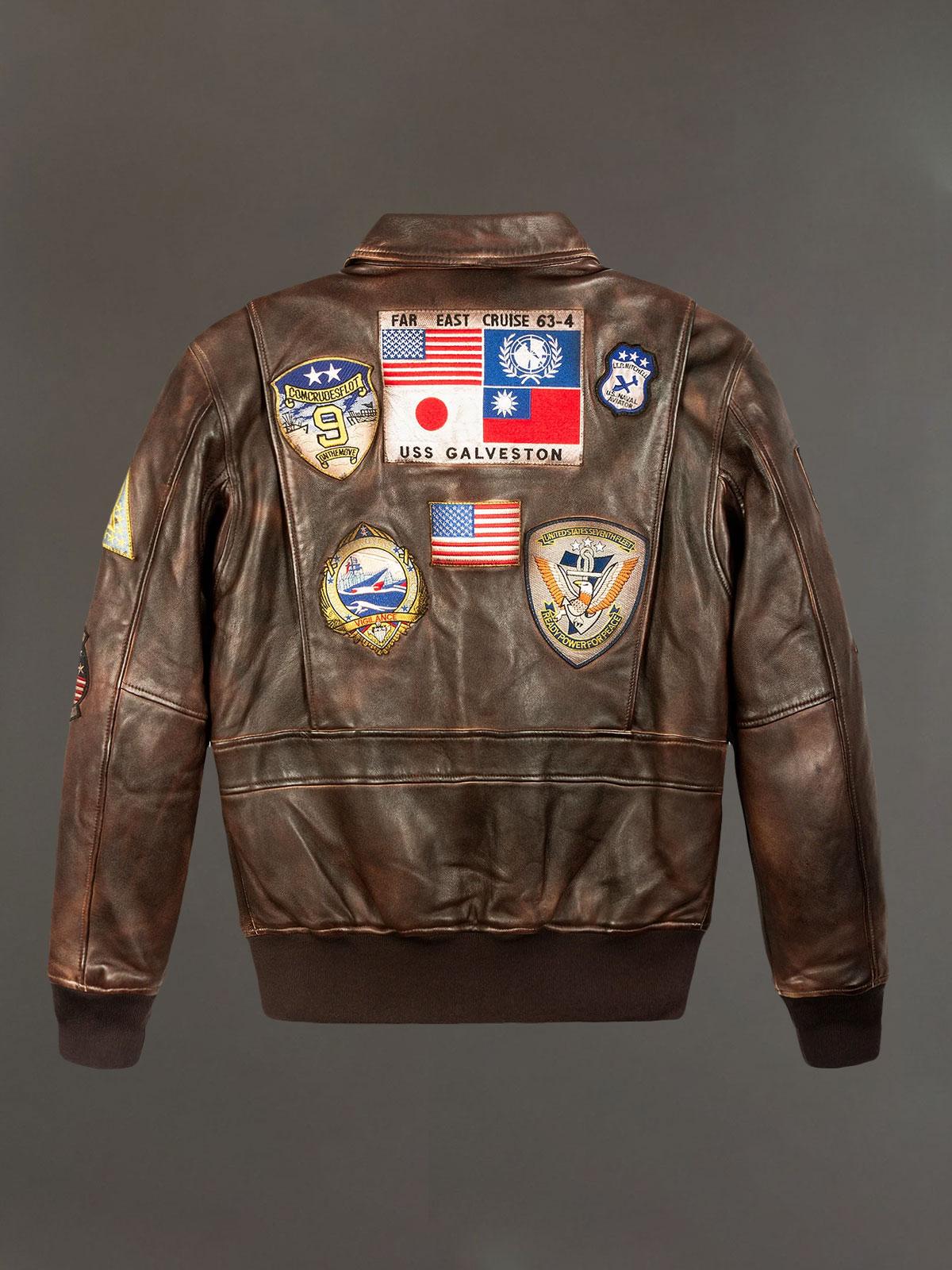 Giubbino TOP GUN uomo TGVIN Marrone TGVIN 005 BROWN TOP GUN
