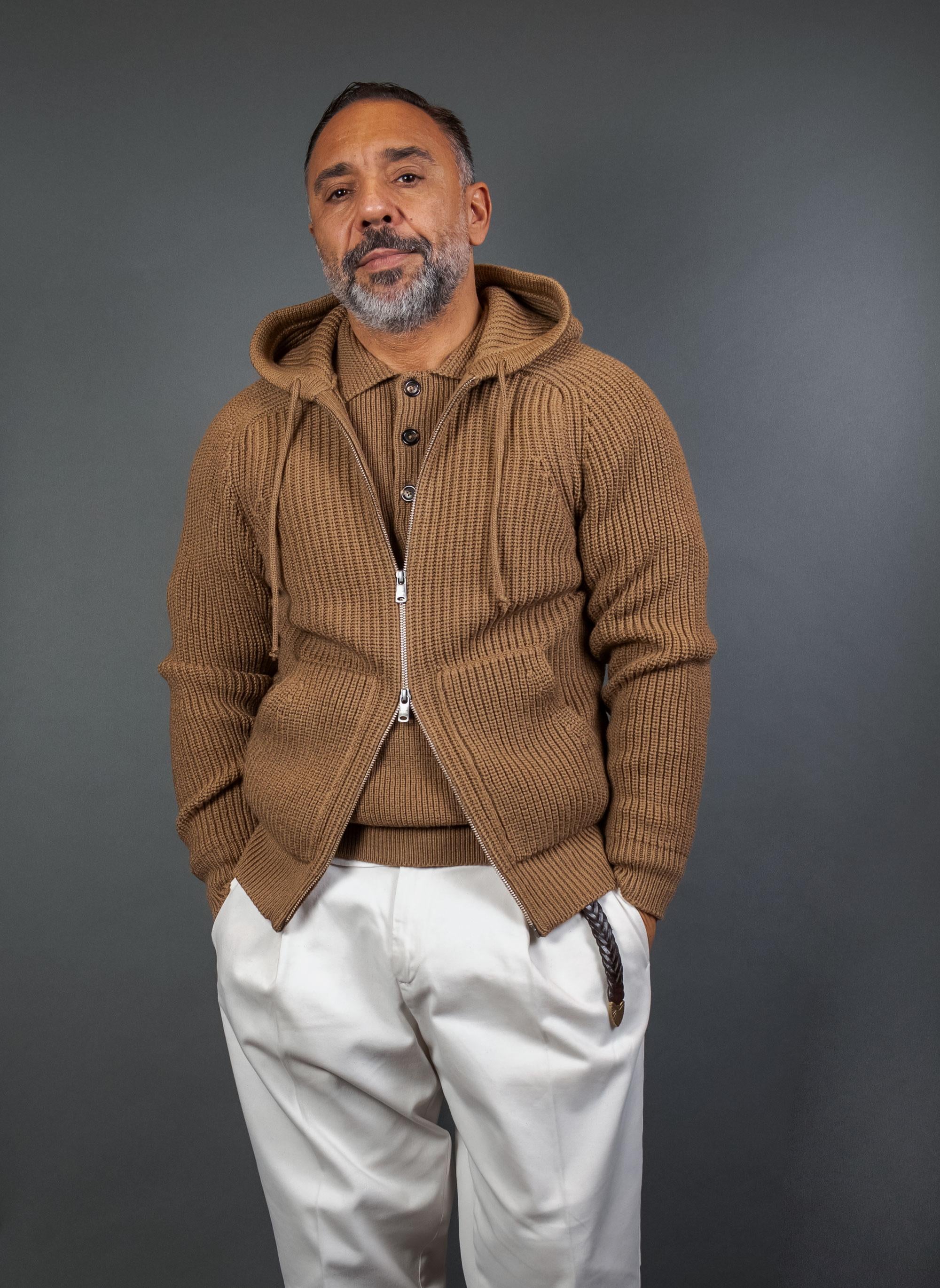 Cardigan CIRCOLO uomo 5156 Marrone 5156 2283 BISCOTTO CIRCOLO