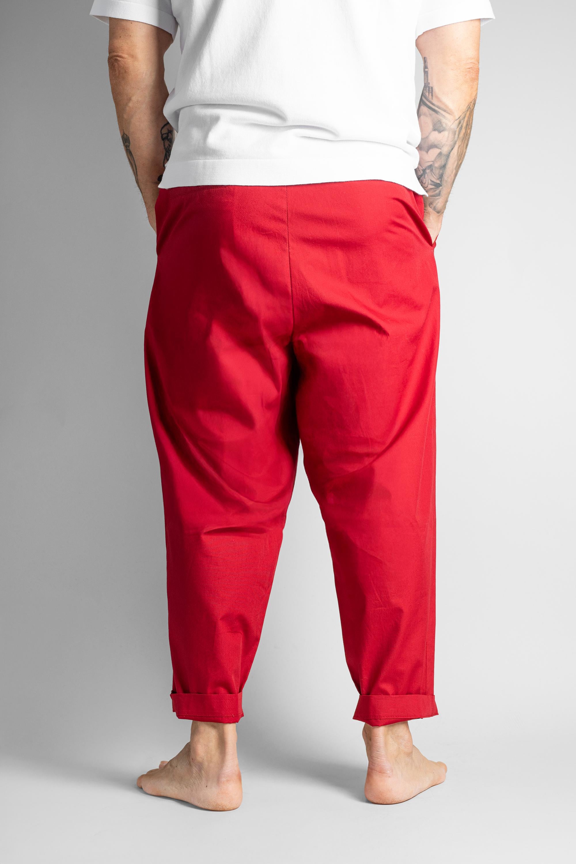 Pantalone OFFICINE uomo PANTALONE NICO Rosso PANTALONE NICO ROSSO OFFICINE