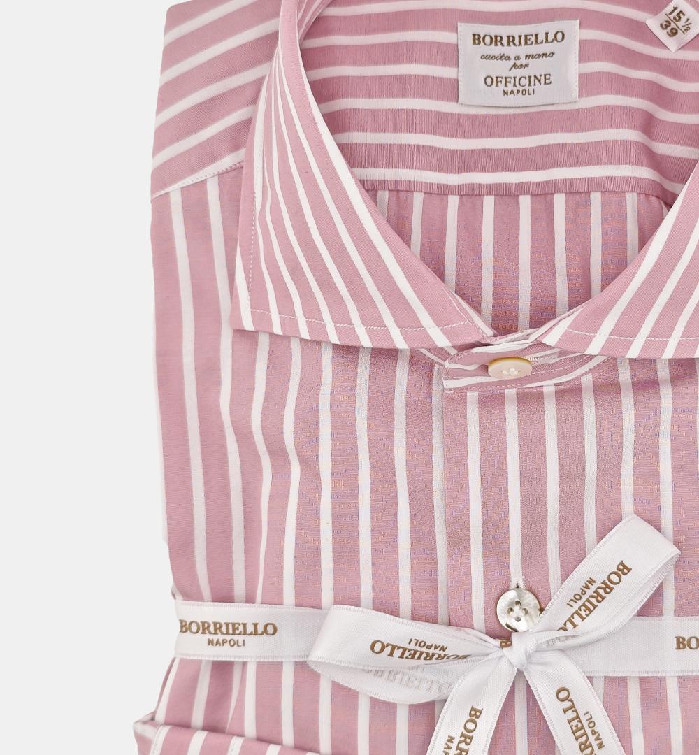 Camicia BORRIELLO uomo 22021 Rosa 22021 5 BORRIELLO