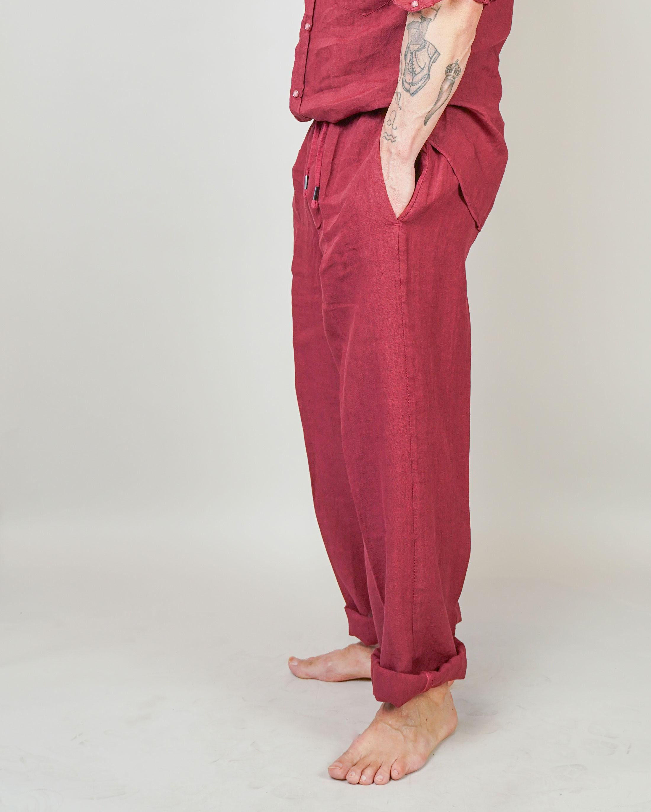 Pantalone Inlinum uomo Pajama rosso PAJAMA TROPEA PANTS ROSSO INLINUM