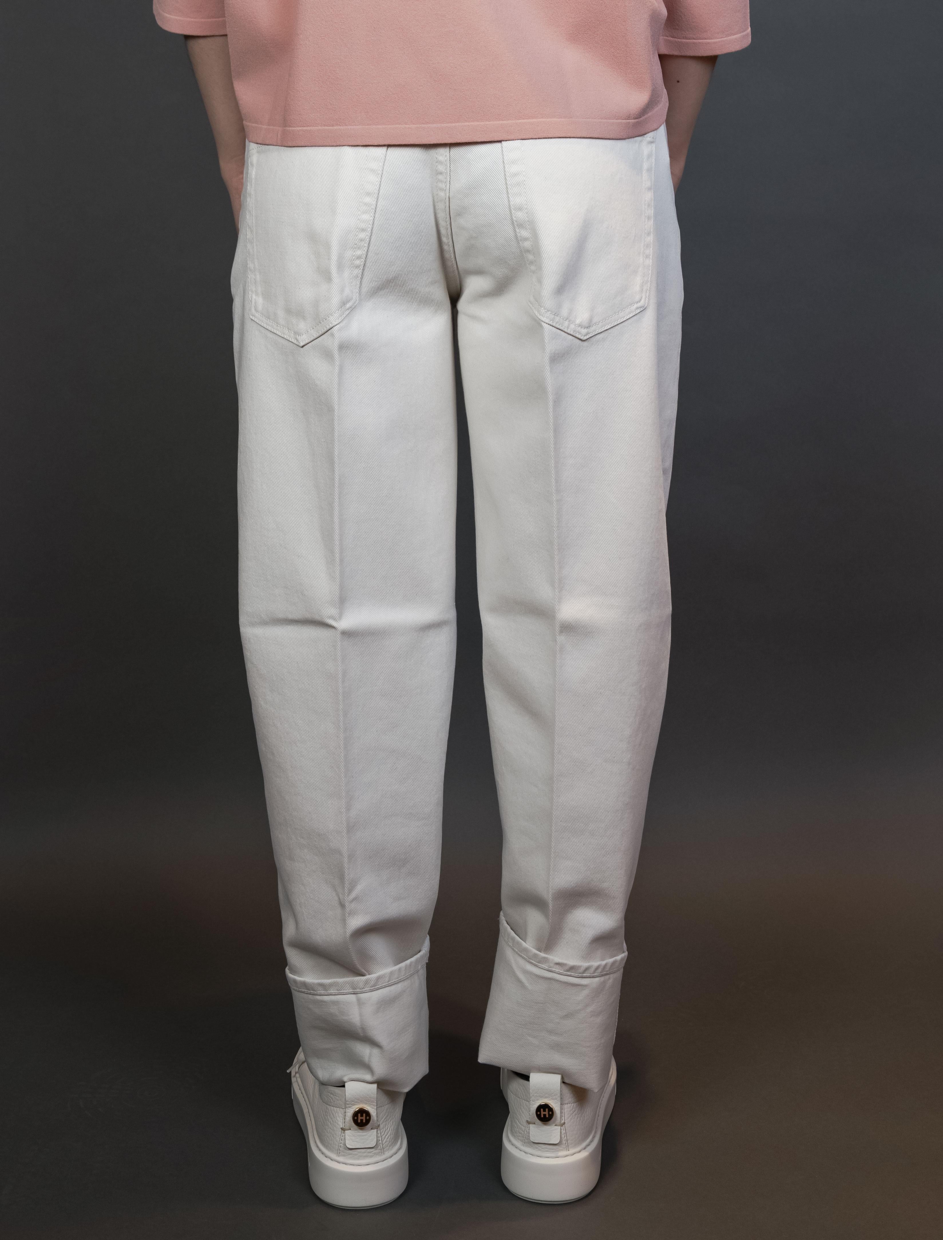 Jeans Nine in the Morning Donna Minerva bianco<BR/> MIN30 MINERVA.CARROT NINE INTHE MORNING