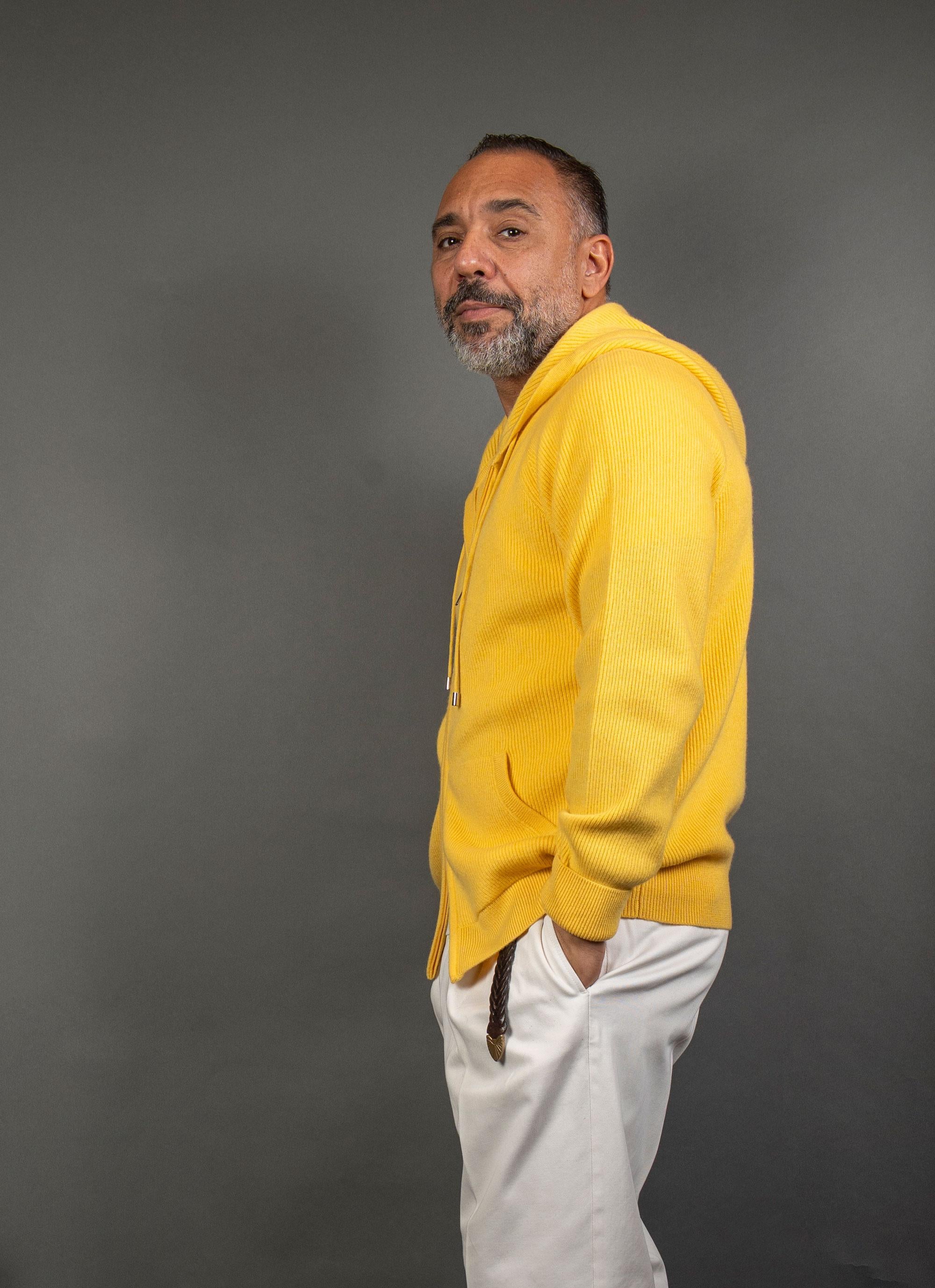 Cardigan Della Ciana uomo 07187 Giallo 07187 SENAPE Della Ciana