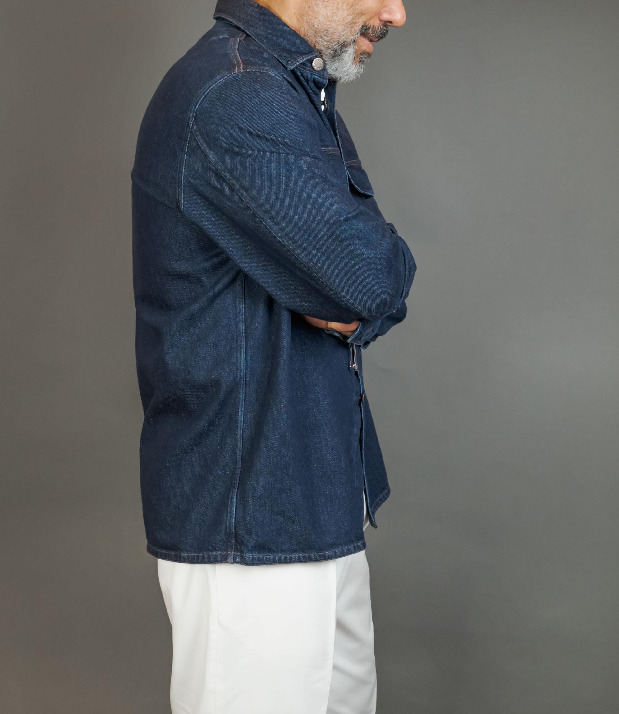Overshirt GIANGI uomo ROBERTO Denim scuro ROBERTO DENIM SCURO GIANGI X OFFICINE