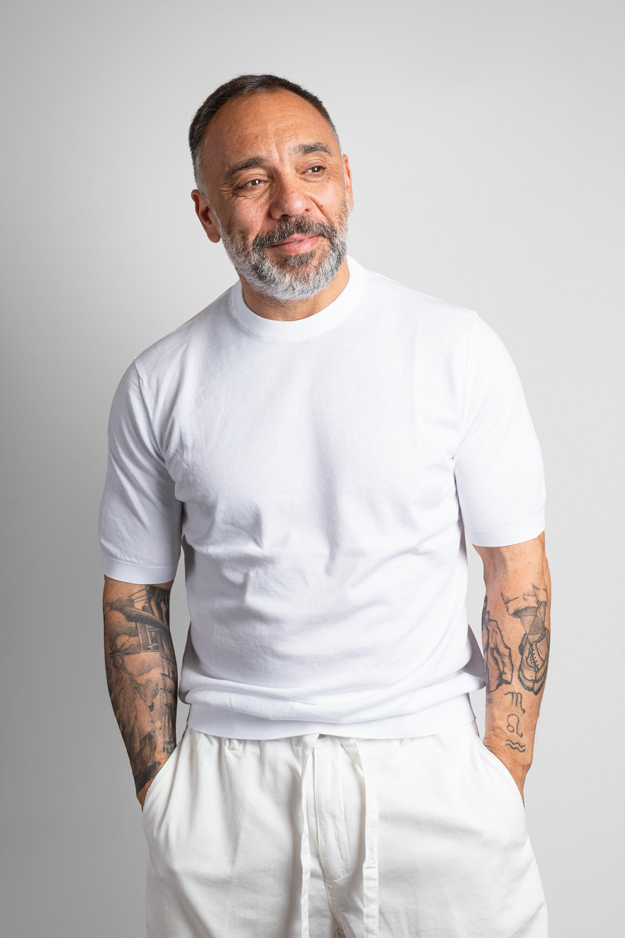 Maglia FEDELI uomo GIROCOLLO 8014 Bianca GIROCOLLO 8014 41 FEDELI