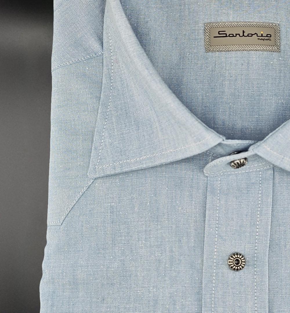 Camicia SARTORIO uomo TEXAS Celeste TEXAS 463801005 SARTORIO