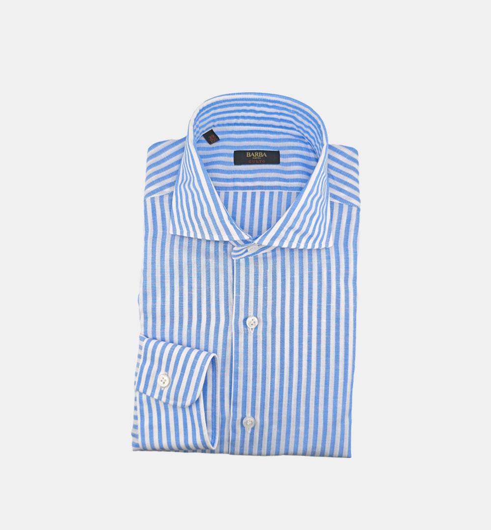 Camicia Barba uomo K1U13 0154033 celeste K1U13 0154033 4 BARBA