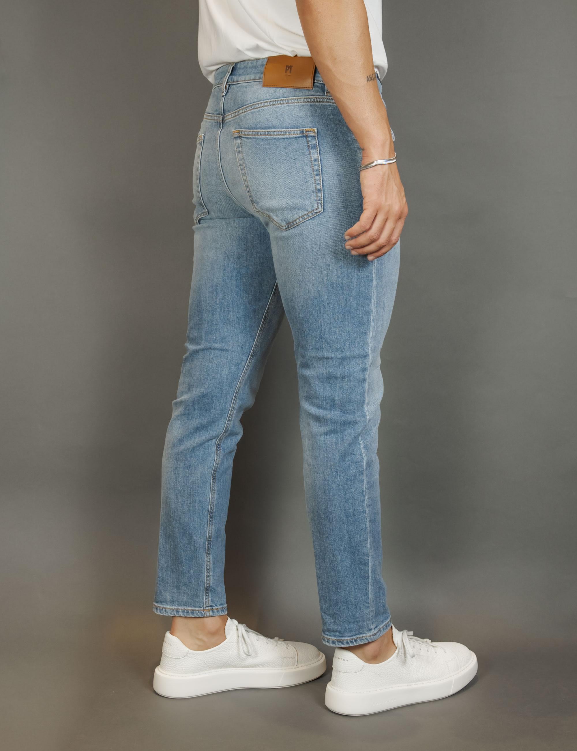 Jeans PT TORINO uomo TP05B0 CA4840 Denim chiaro TP05B0 CA4840 ML52 DENIM PT TORINO