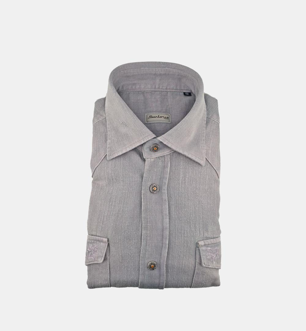Camicia Sartorio uomo Texas grigia TEXAS 445909002 SARTORIO