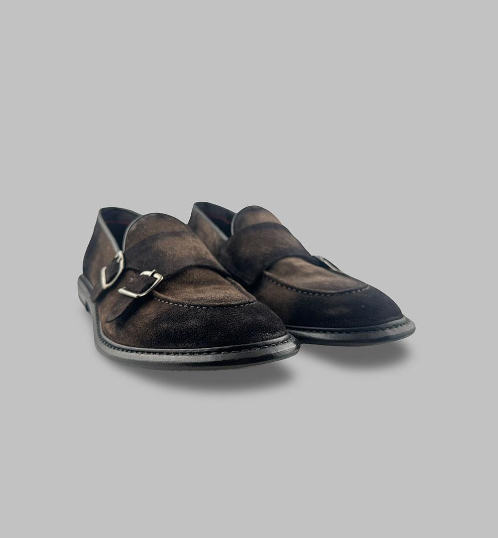 Doppia fibbia Claudio Marini uomo 8320 testa di moro 8320 D.F 122 TDM CLAUDIO MARINI