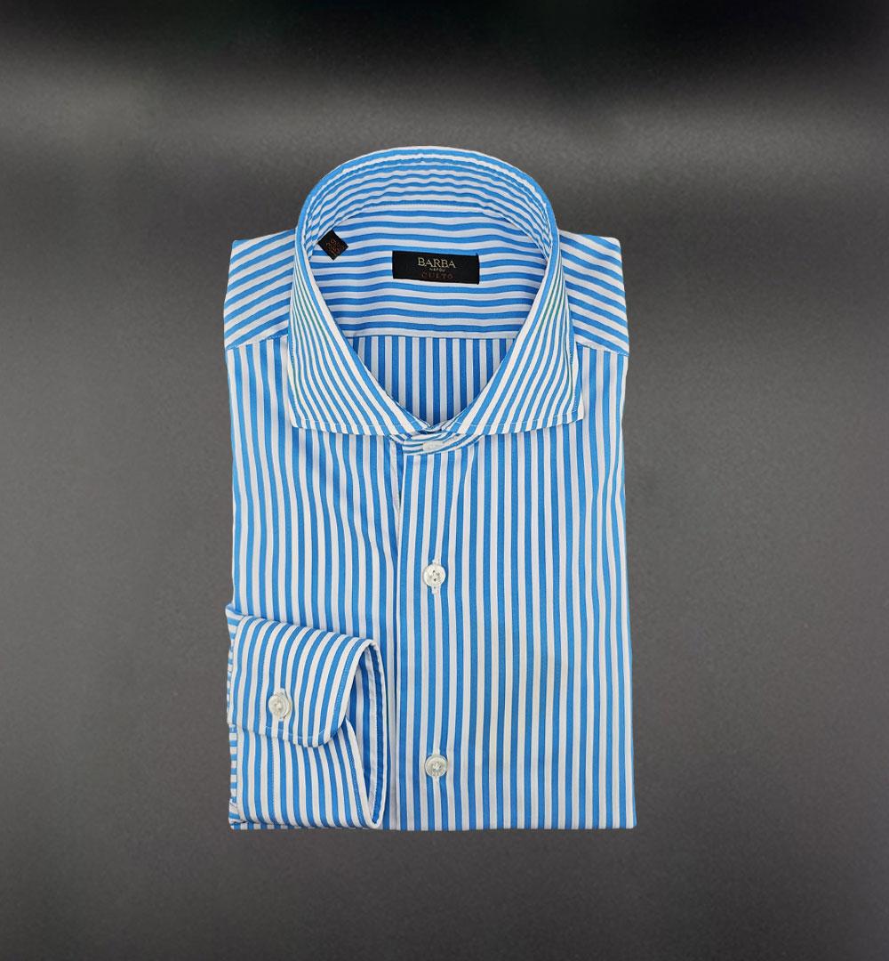 Camicia Barba uomo K1U13P013412002 azzurra <BR/> K1U13P013412002 2002 RIGA BARBA