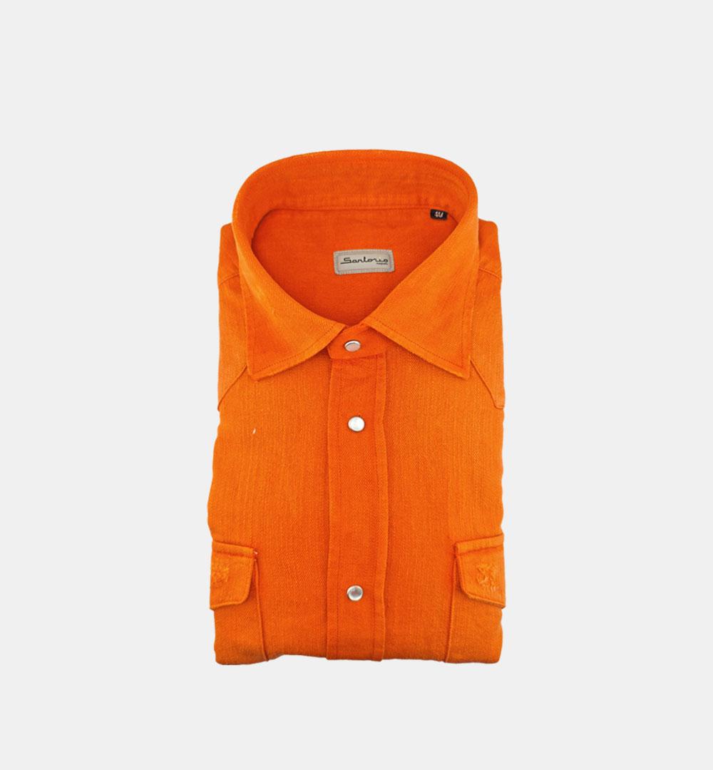 Camicia Sartorio uomo Texas arancione TEXAS 445916002 SARTORIO