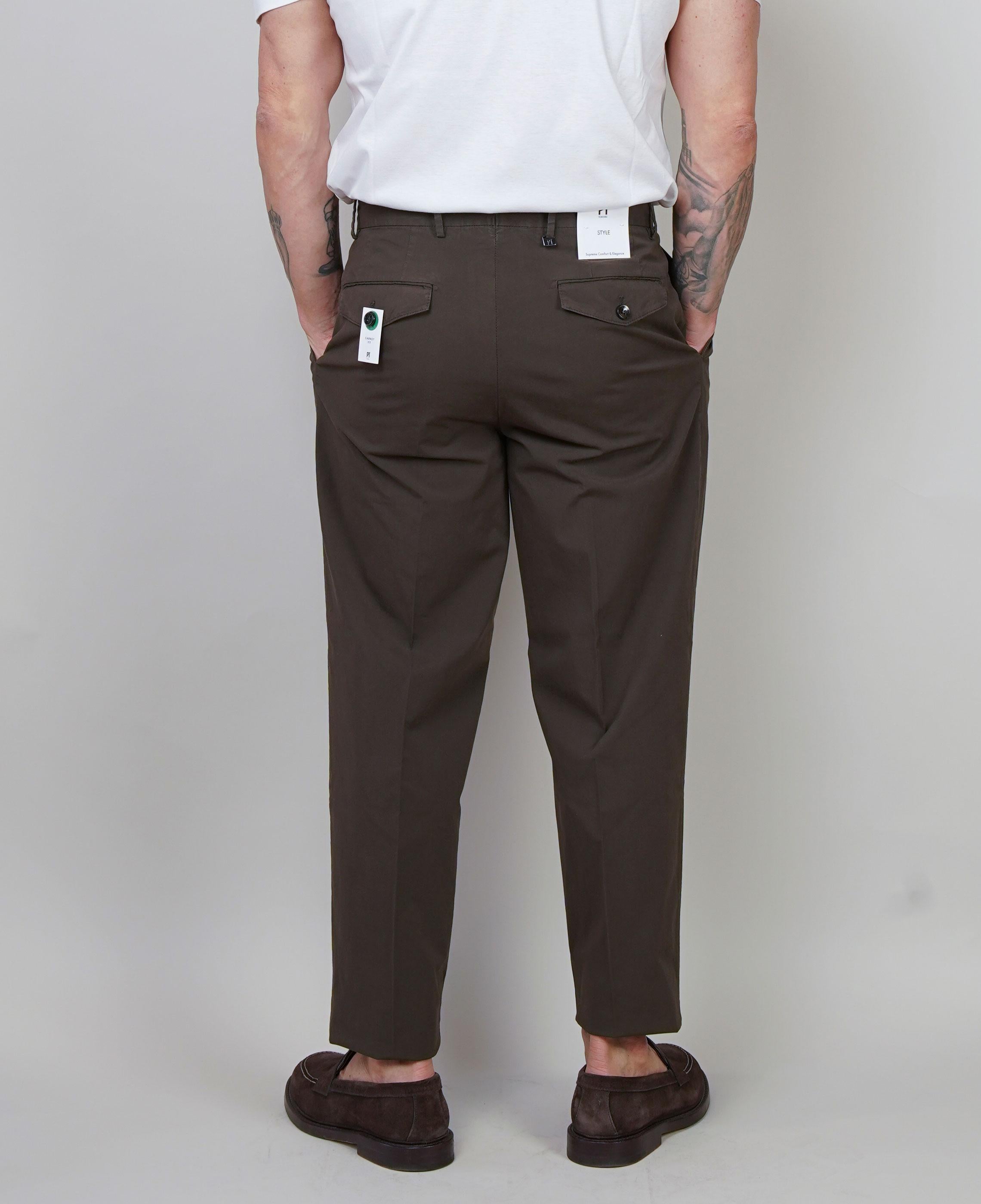 Pantalone PT Torino uomo Carrot testa di moro CARROT FIT NK30 Y177 PT TORINO