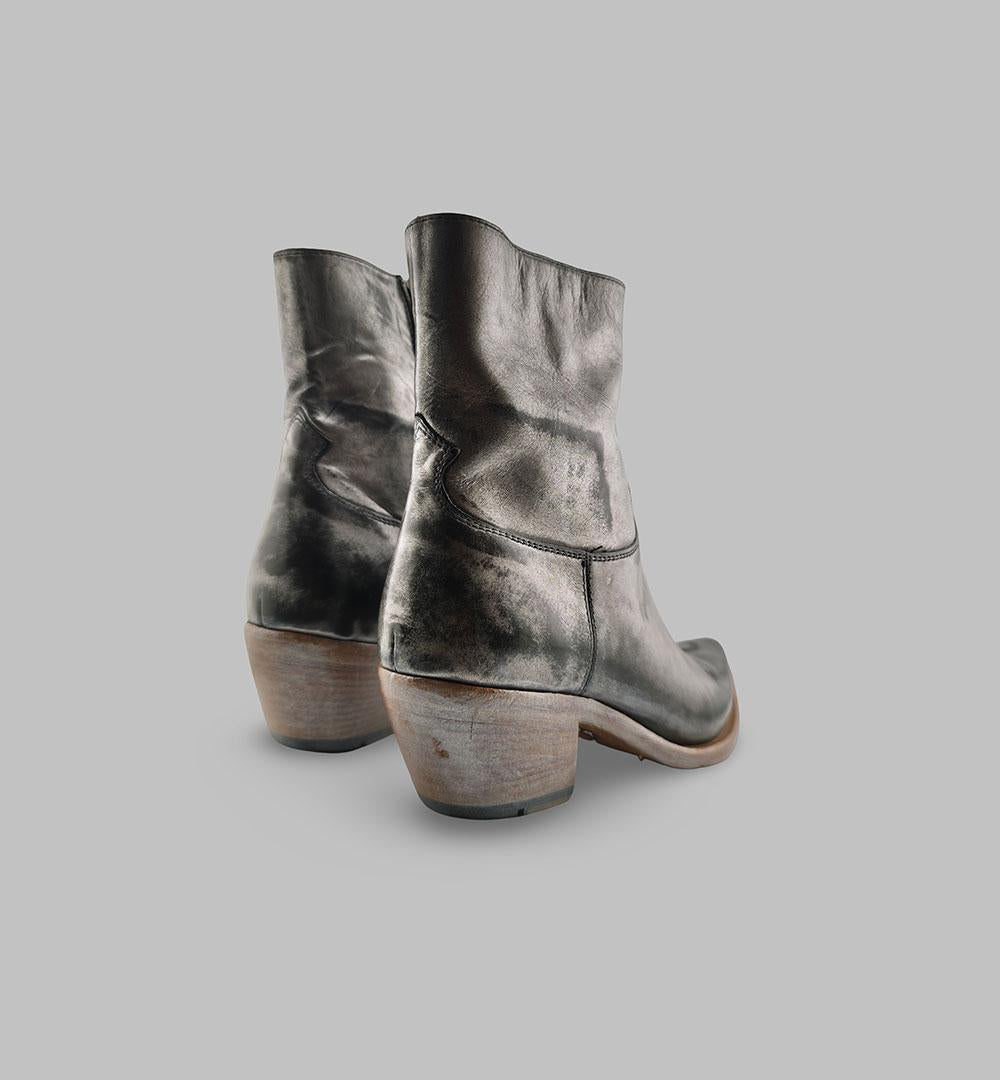 Camperos Lemargo donna GU02C argento<BR/> GU02C CAMPEROS.ZIP LEMARGO