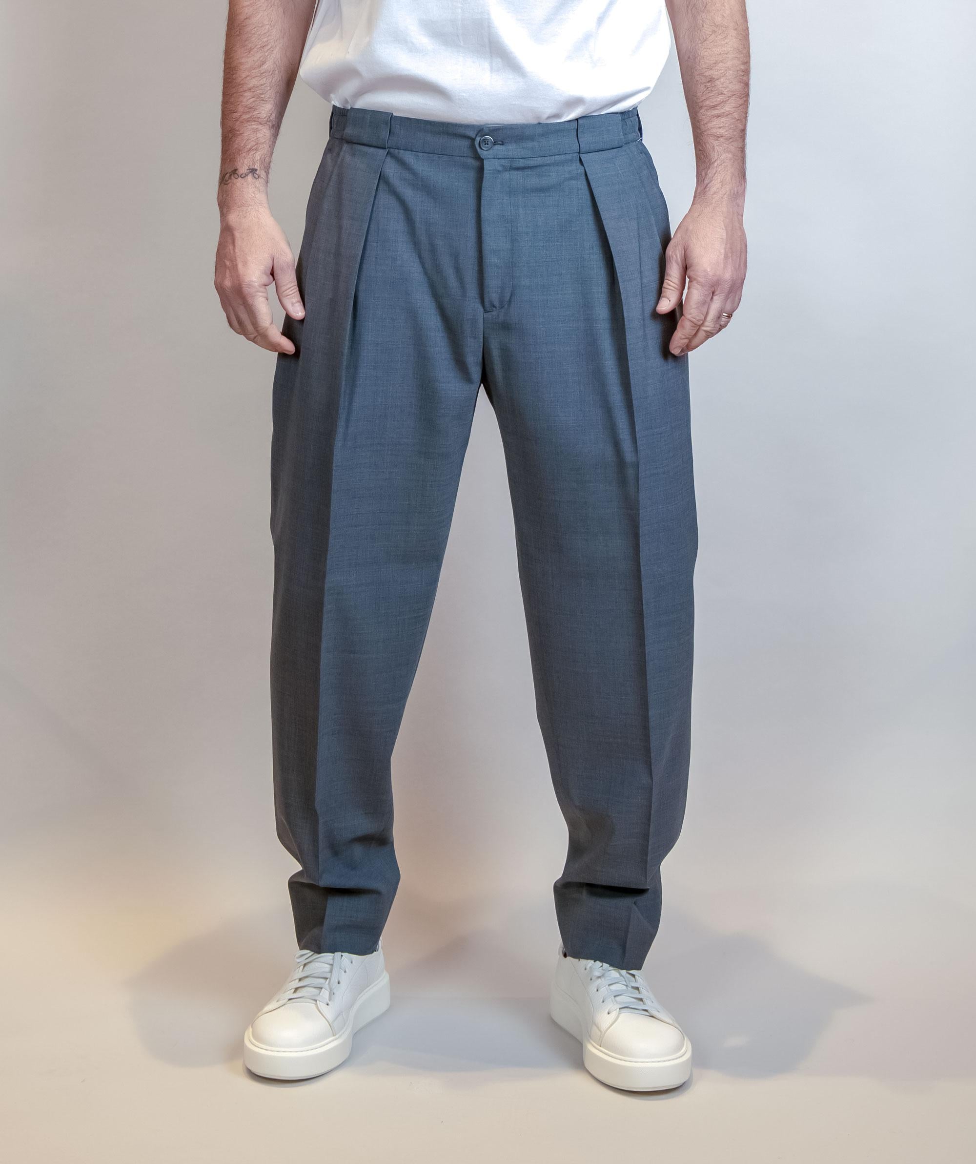 Pantalone BRIGLIA uomo PORTOBELLOS Grigio PORTOBELLOS 300082 080 BRIGLIA
