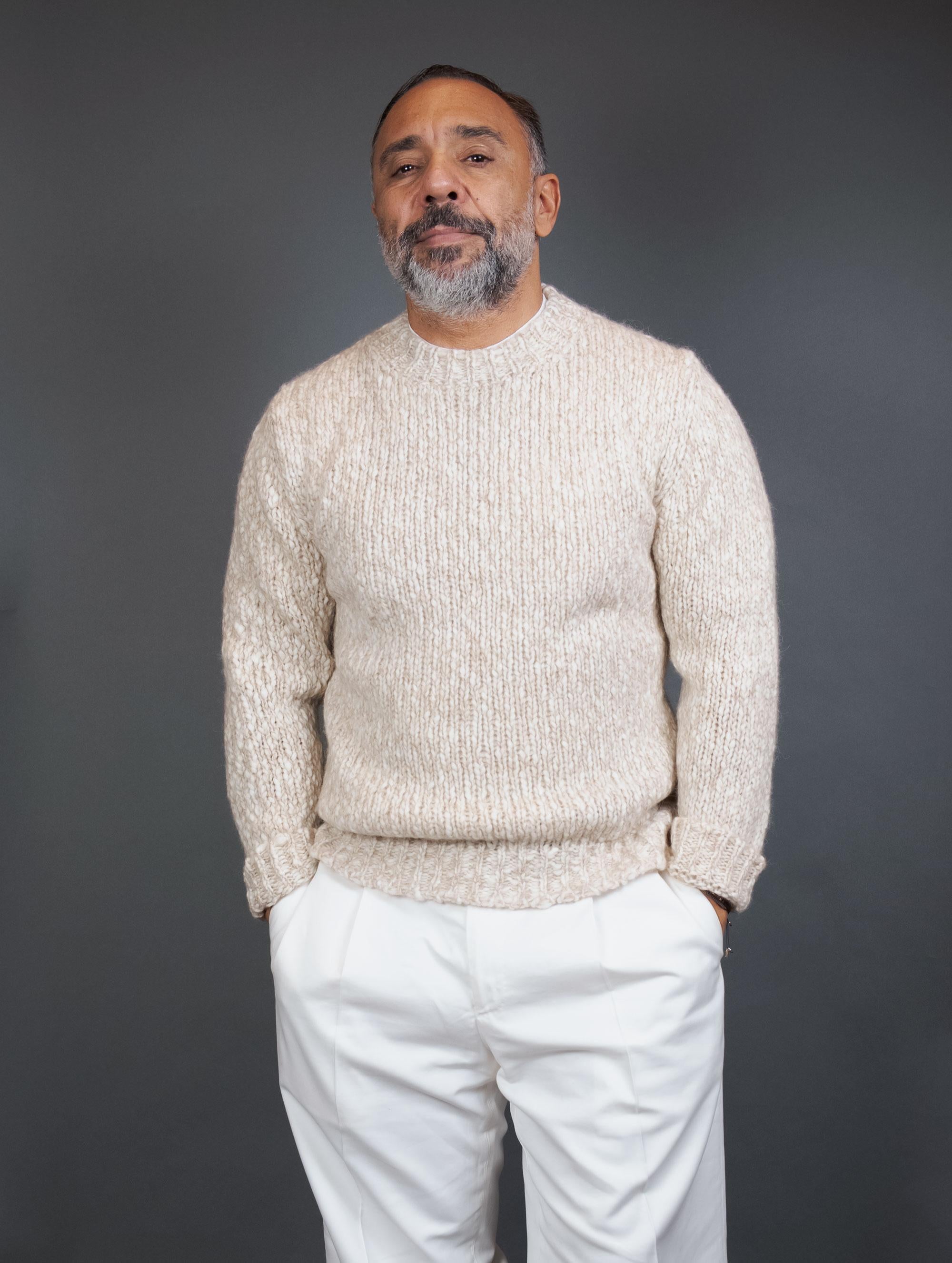 Maglione SETTEFILI CASHMERE uomo RACREH Beige RACREH CRE1 BEIGE SETTEFILI CASHMERE