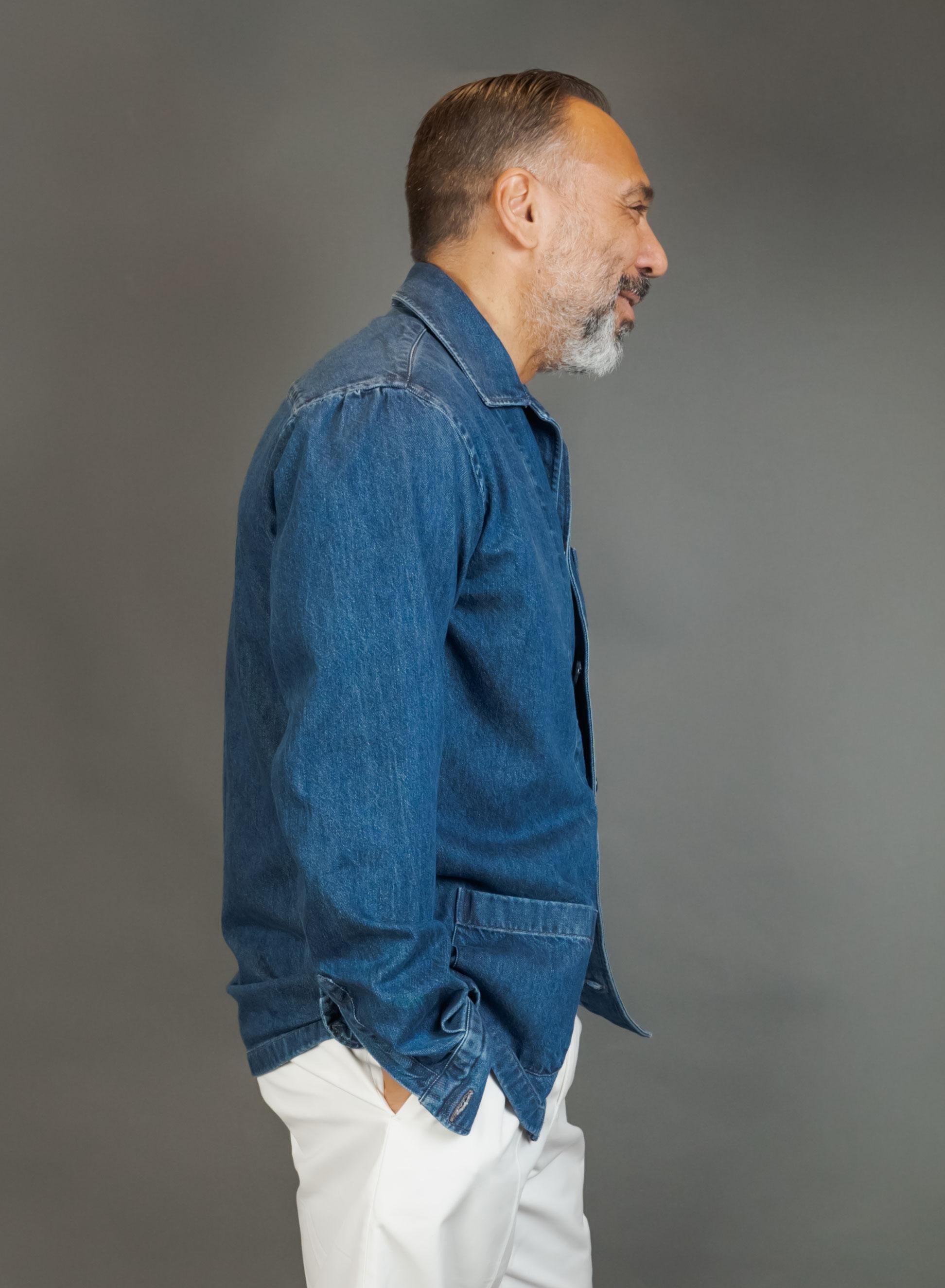 Overshirt GIANGI uomo TOD BRIGIDA Denim medio TOD BRIGIDA DENIM MEDIO GIANGI X OFFICINE