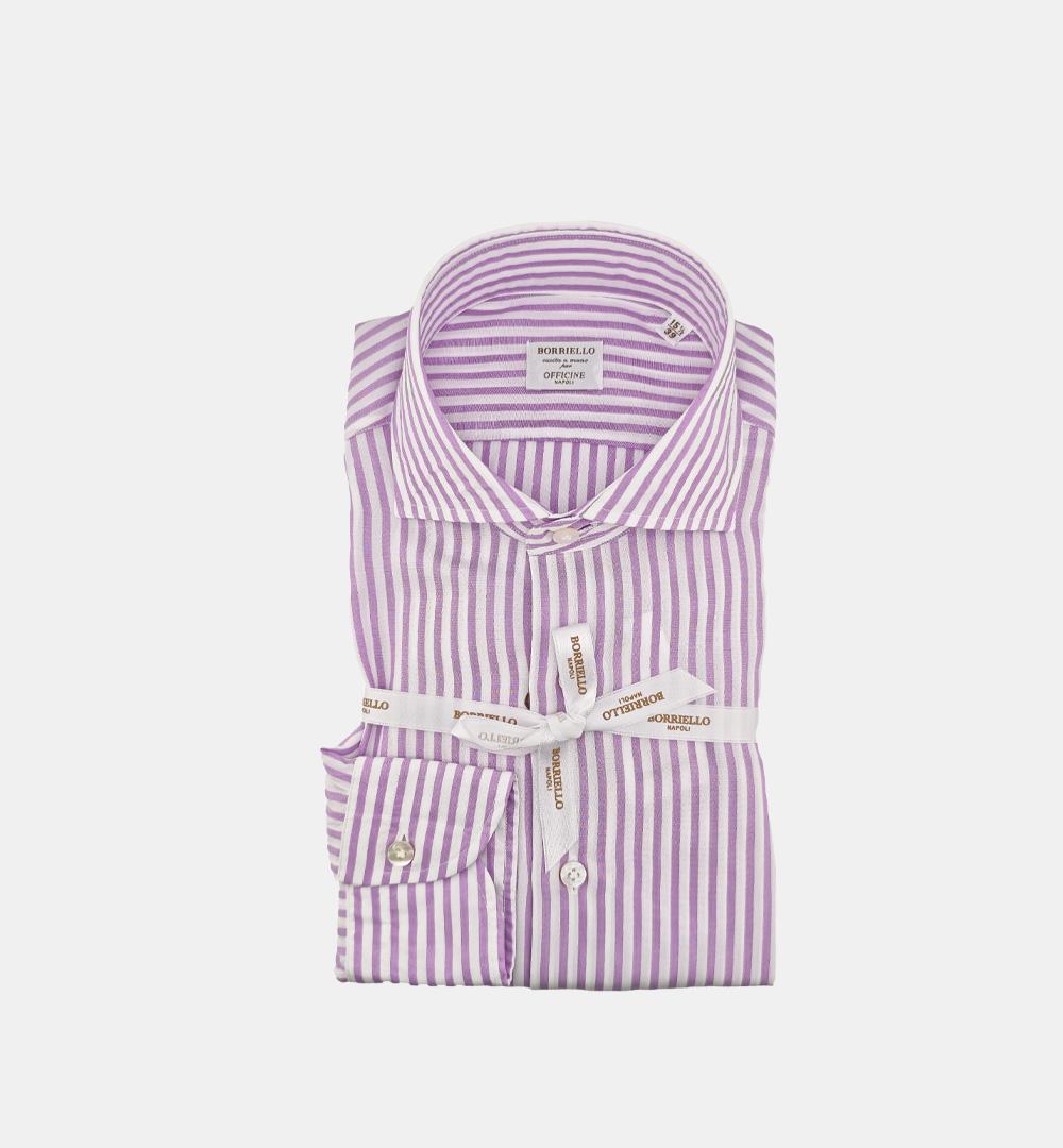 Camicia BORRIELLO uomo 22030 Glicine<BR/> 22030 4 BORRIELLO