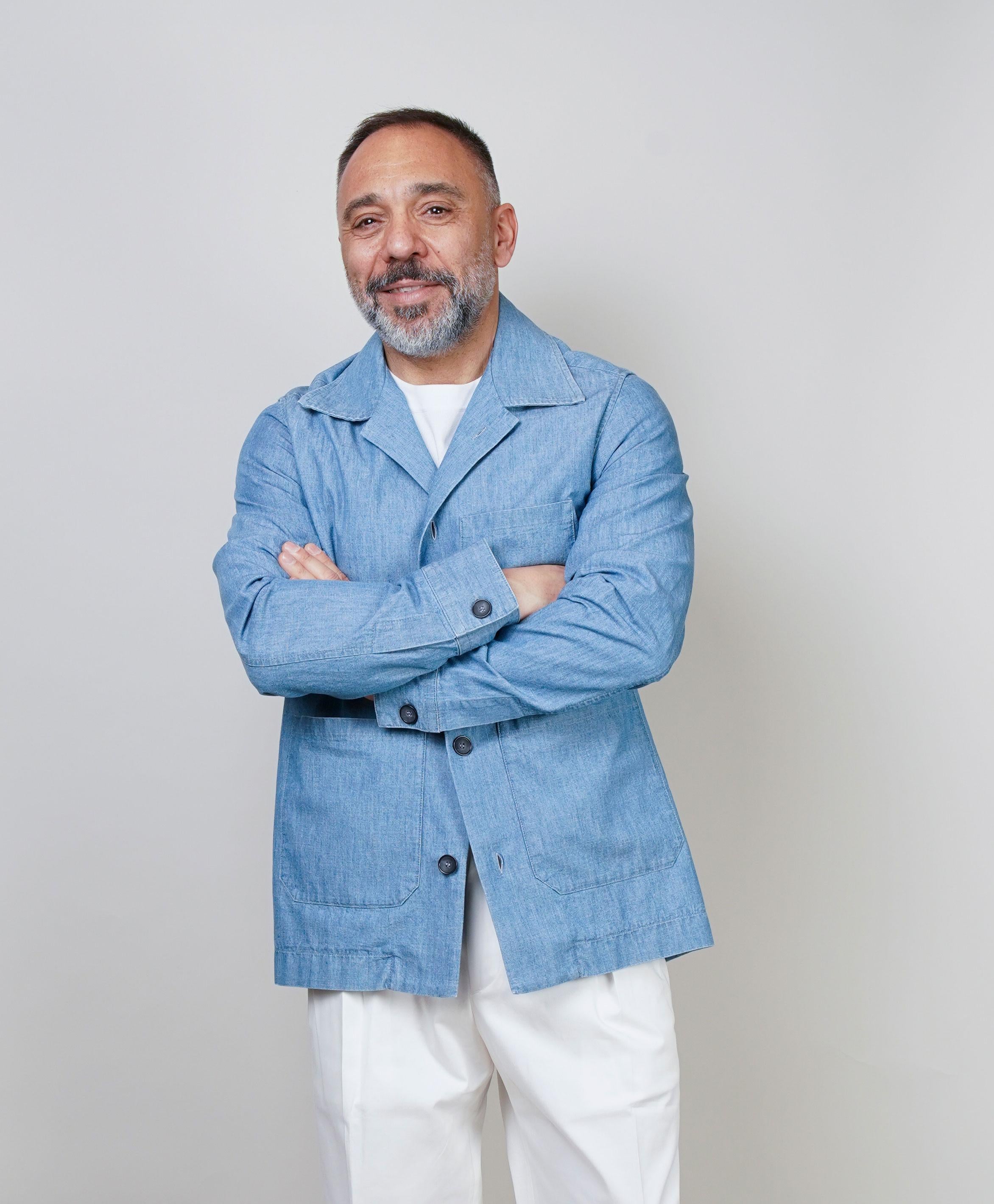 Overshirt Tintoria Mattei uomo SRYGN9U blu GIACCA SRYGN9U Z3 TINTORIA MATTEI