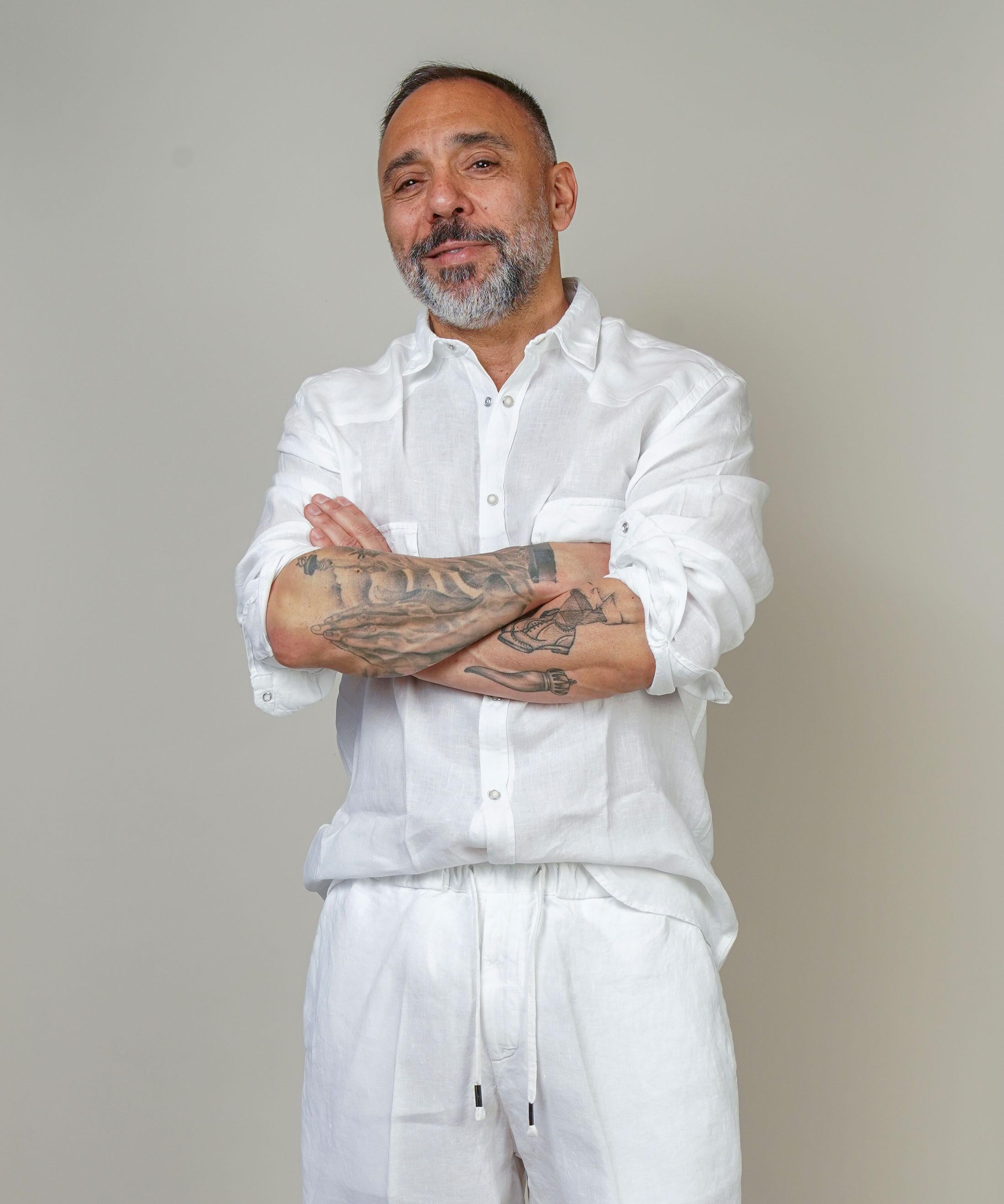 Camicia Inlinum uomo Marck baia bianca MARCK BAIA CIL02 BIANCO INLINUM